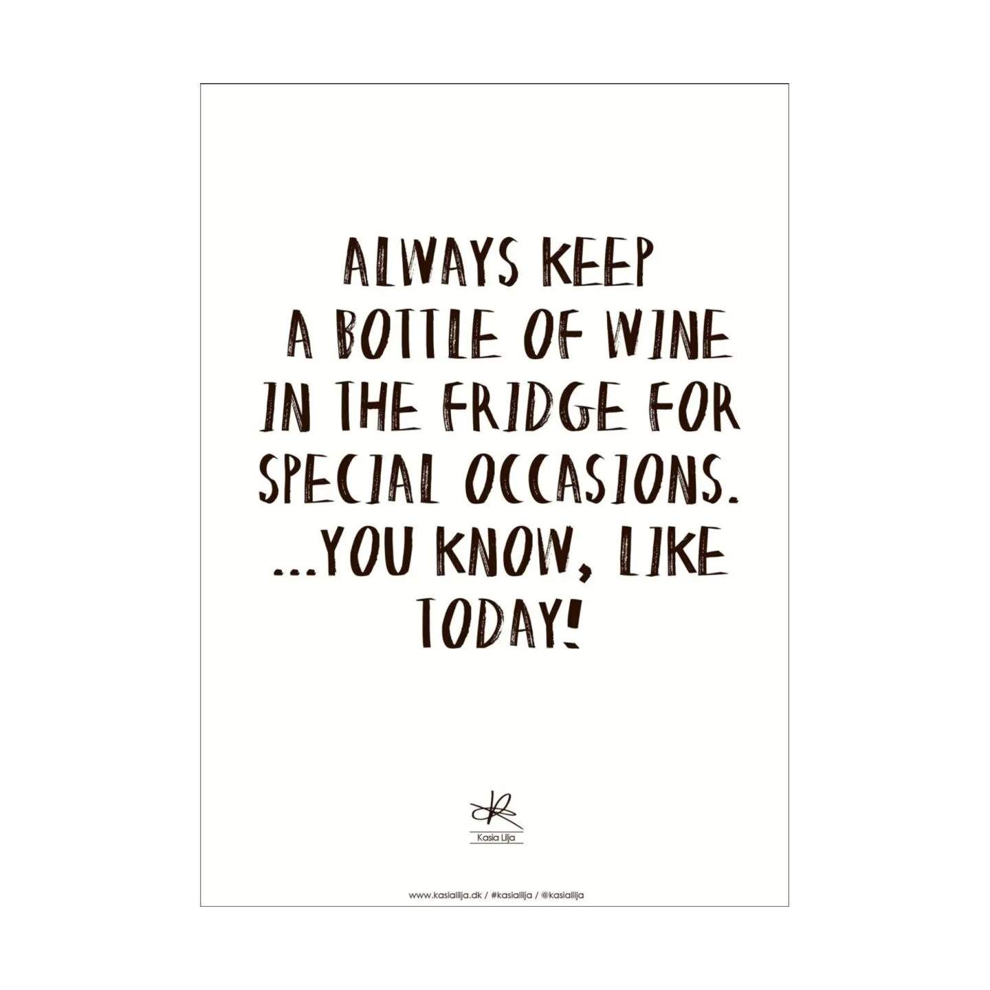 Poster&Frame Plakater Plakat - Wine i Multifarvet, 1