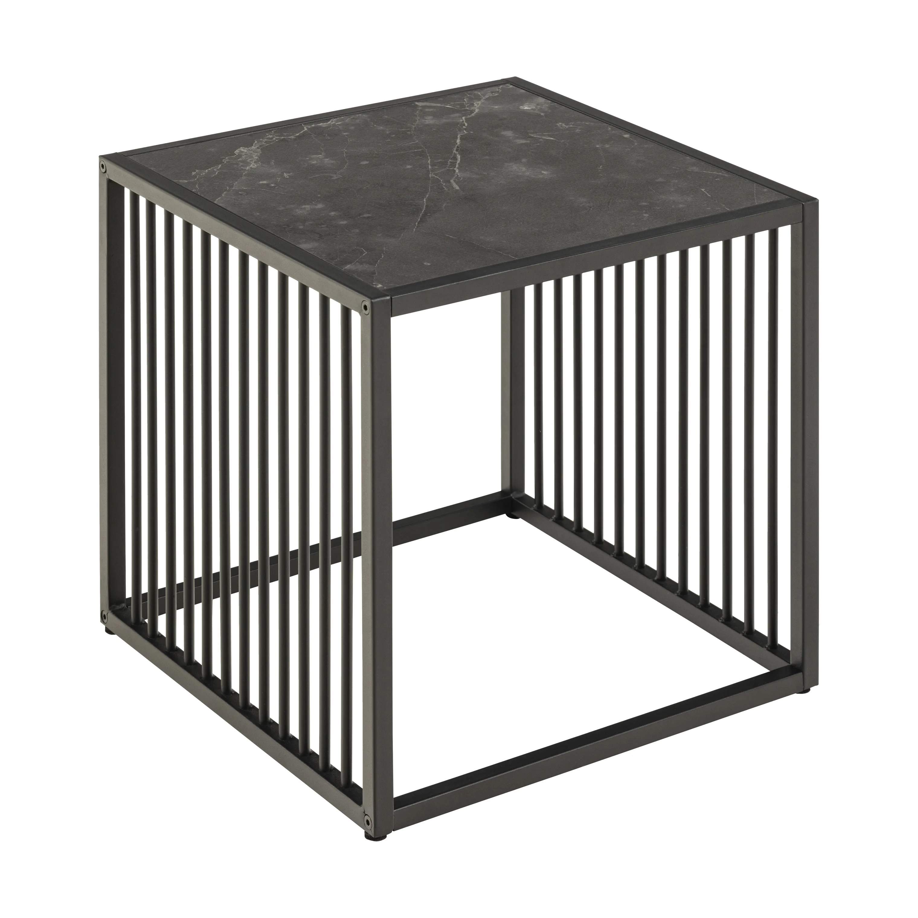 CASA Living Sideborde Strington Hjørnebord i Sort, 40 cm, 4