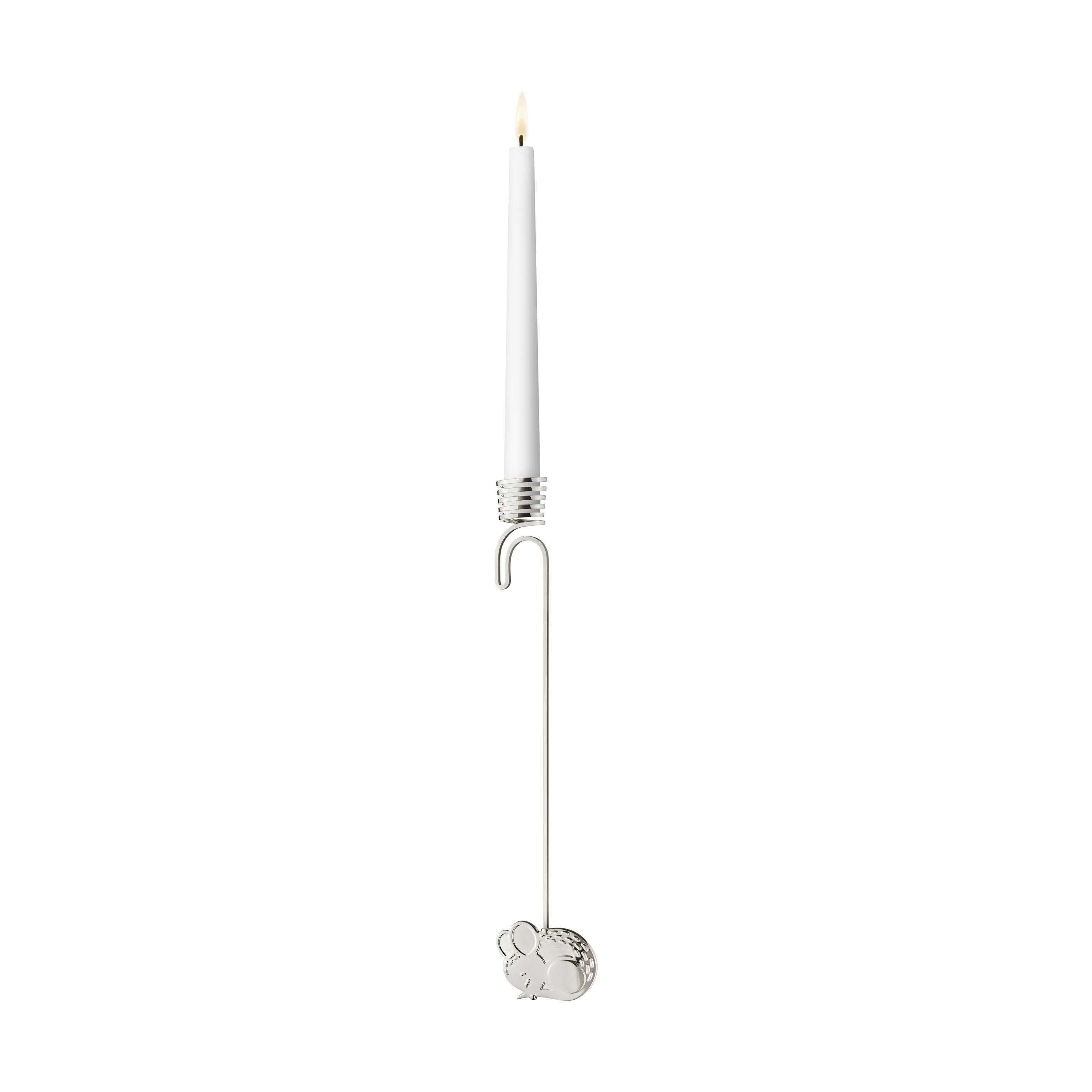 Georg Jensen Juleophæng Christmas Collectibles CC 2023 Lyseholder - Mus i palladium, 1