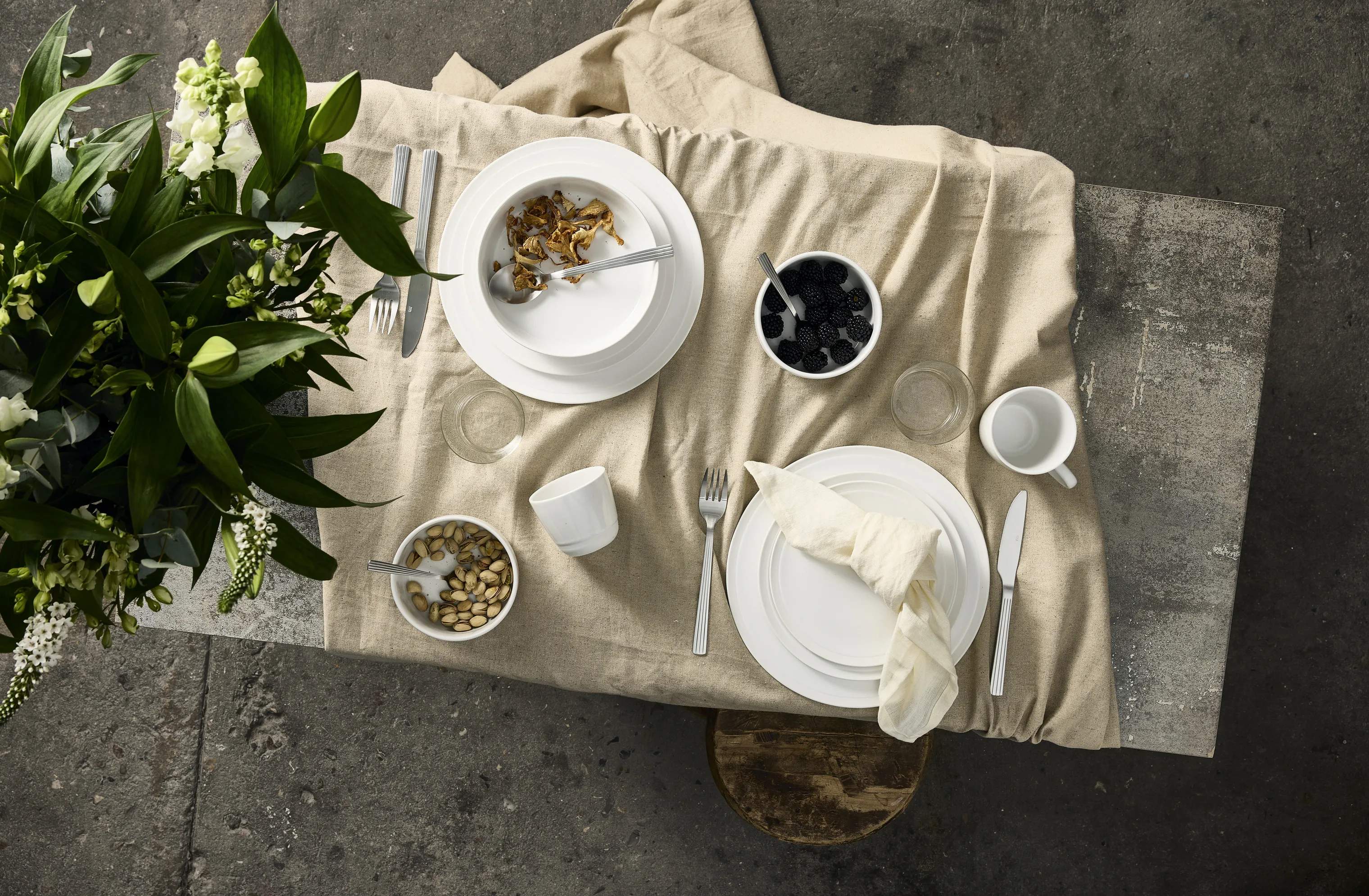 RAW by Aida Krus og kopper uden hank RAW Krus i White, 3