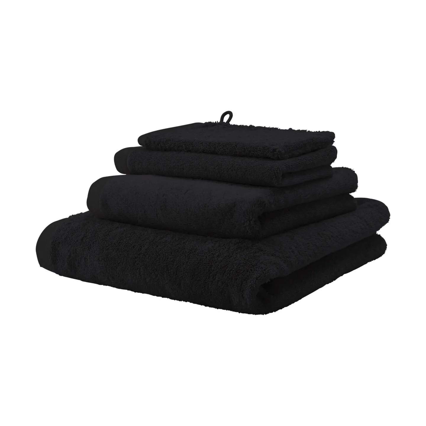 Aquanova Håndklæder London Badehåndklæde i Sort, B70 x L130 cm, 2