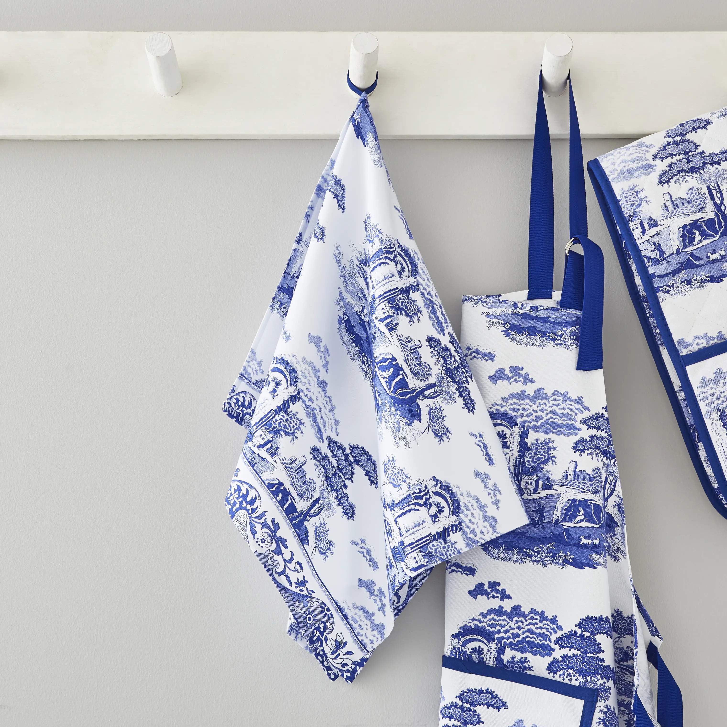 Pimpernel Viskestykker Blue Italian Viskestykke i Blå/hvid, 2