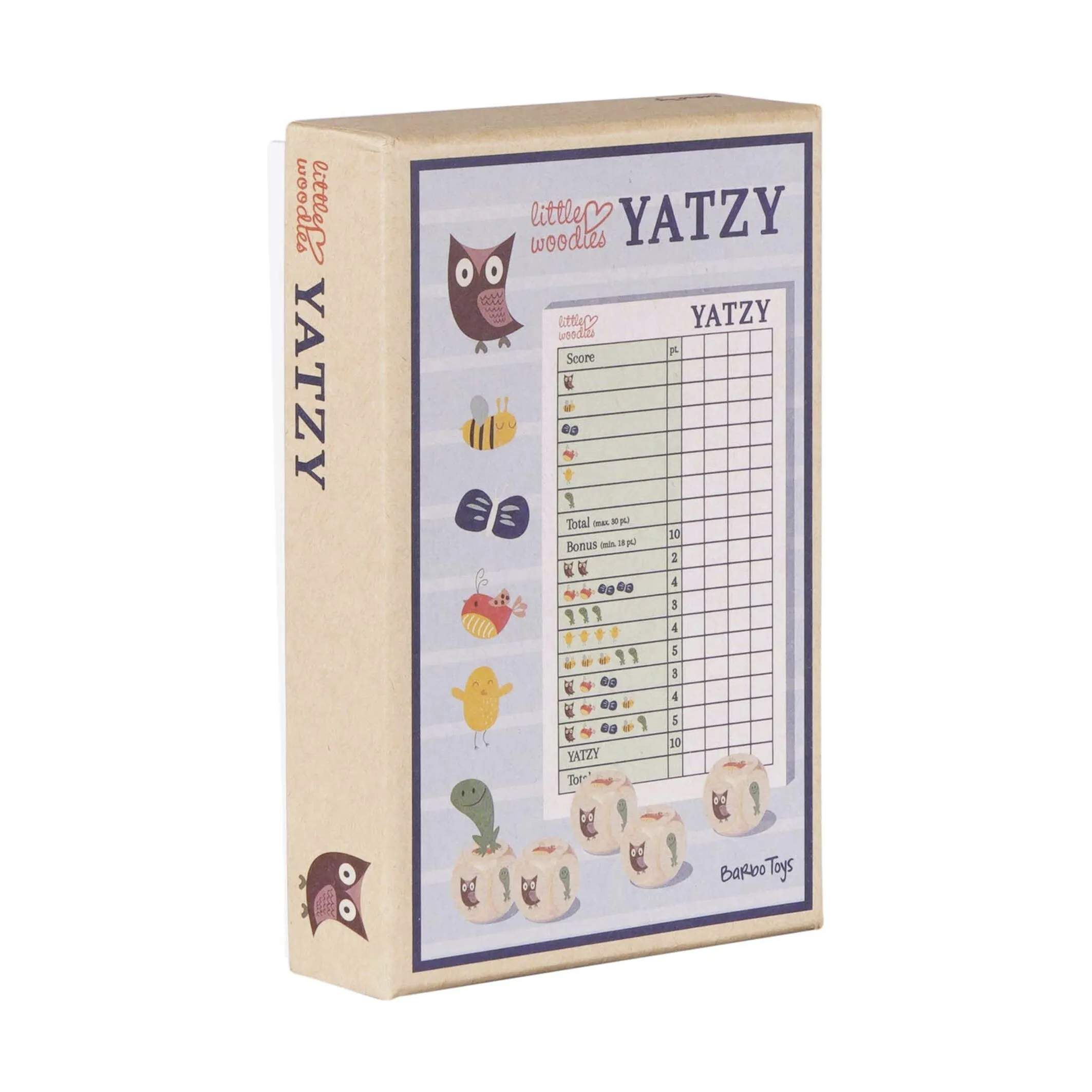 Barbo Toys Spil Little Woodies Yatzy i Multifarvet, 3