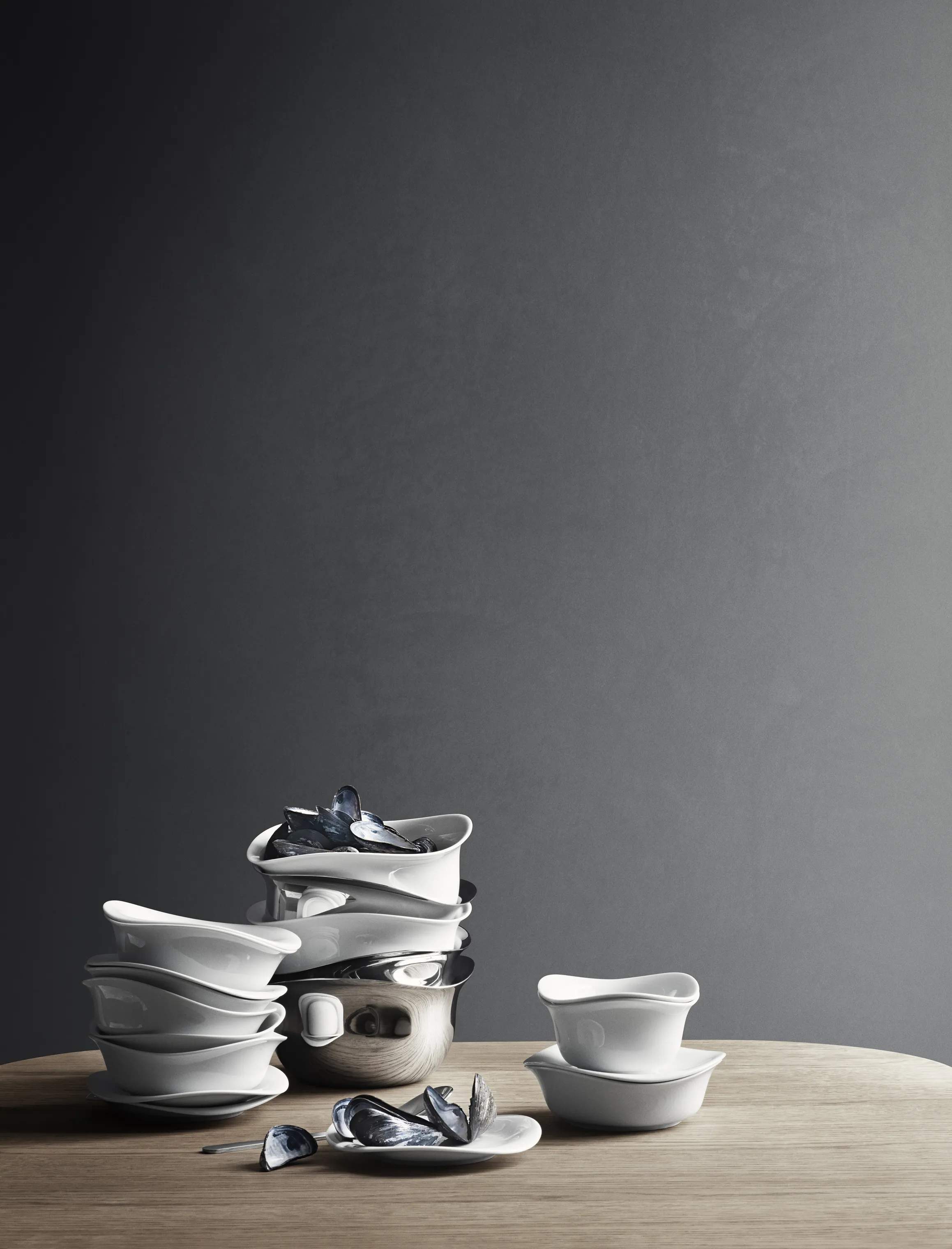 Georg Jensen Serveringsfade Cobra Fad i Stål, 2
