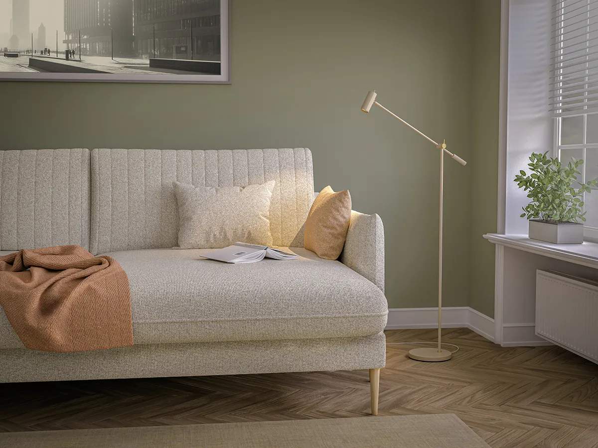Belid Gulvlamper Cato Gulvlampe i Beige, 2