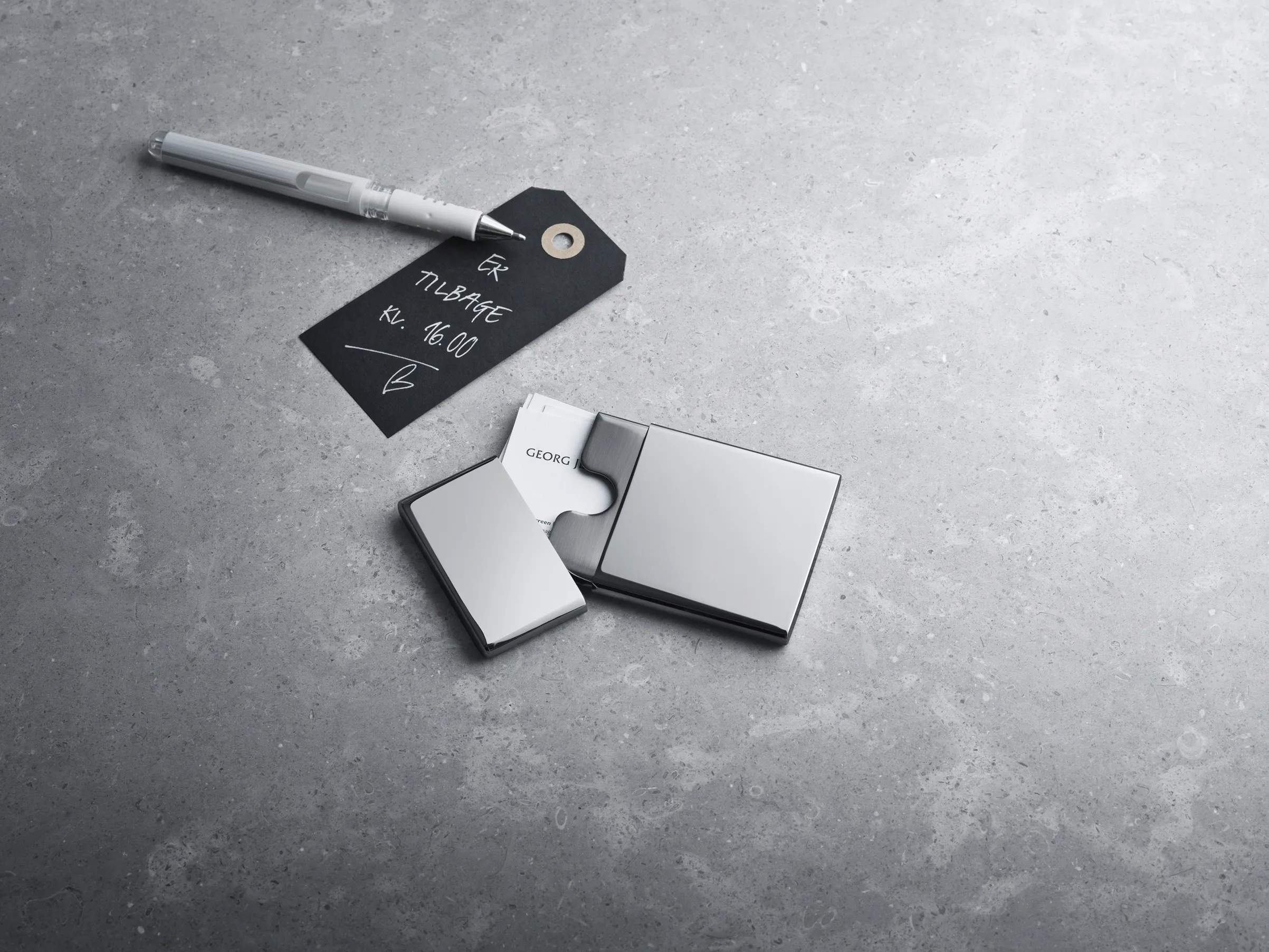 Georg Jensen Øvrigt interiør To Go Kortholder til 4 kort i Sølvfarvet, 2