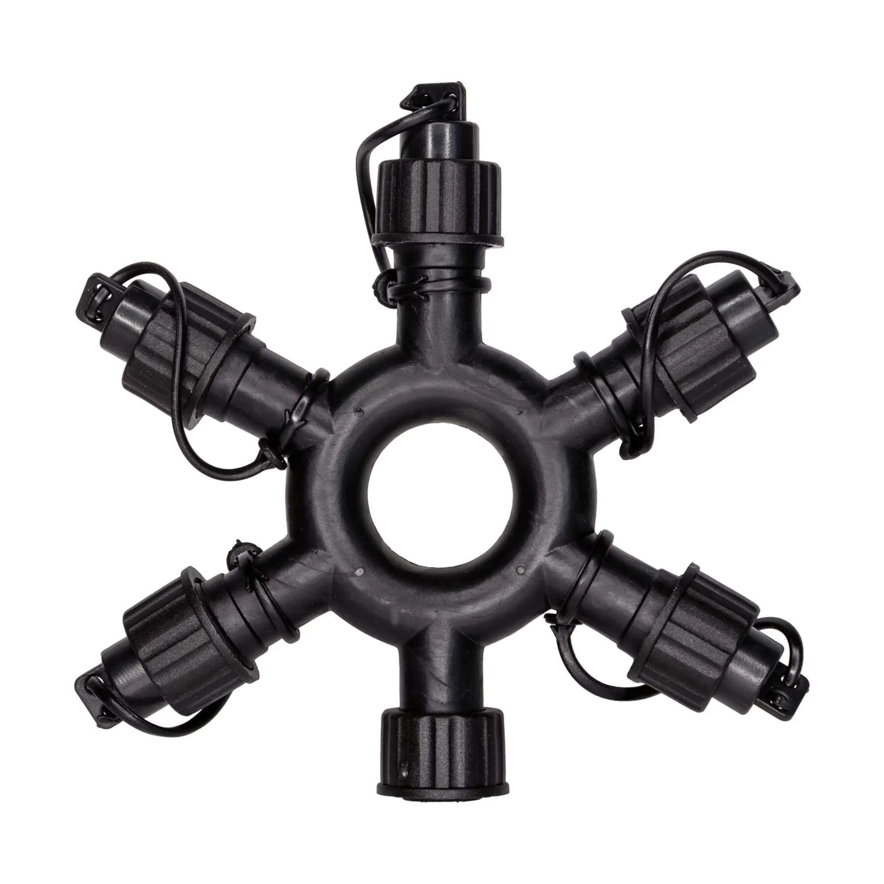 Sirius Lyskæder Tech-Line Fordeler - 5 split i Sort, 1