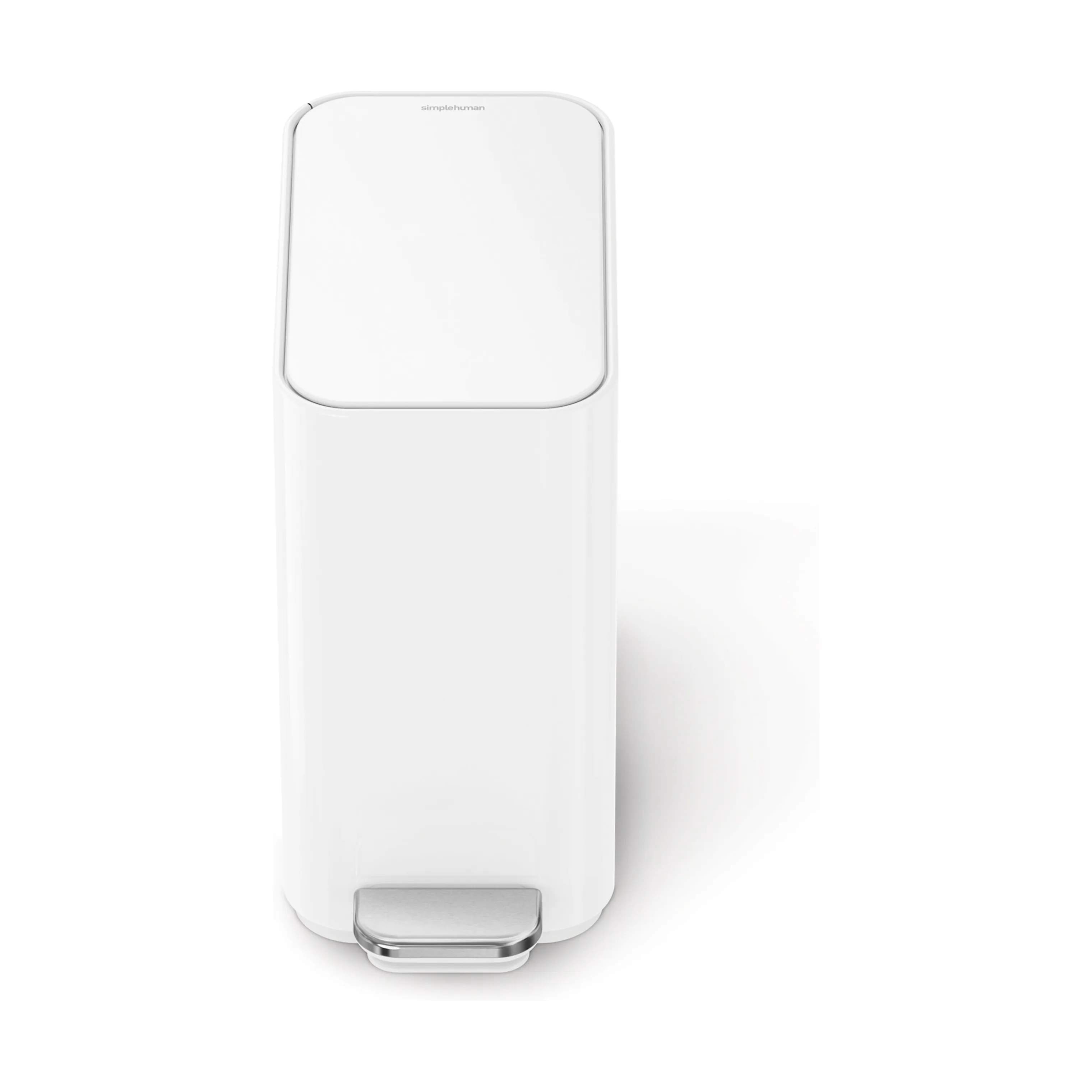 Simplehuman Pedalspande Smal Pedalspand i Hvid, 1