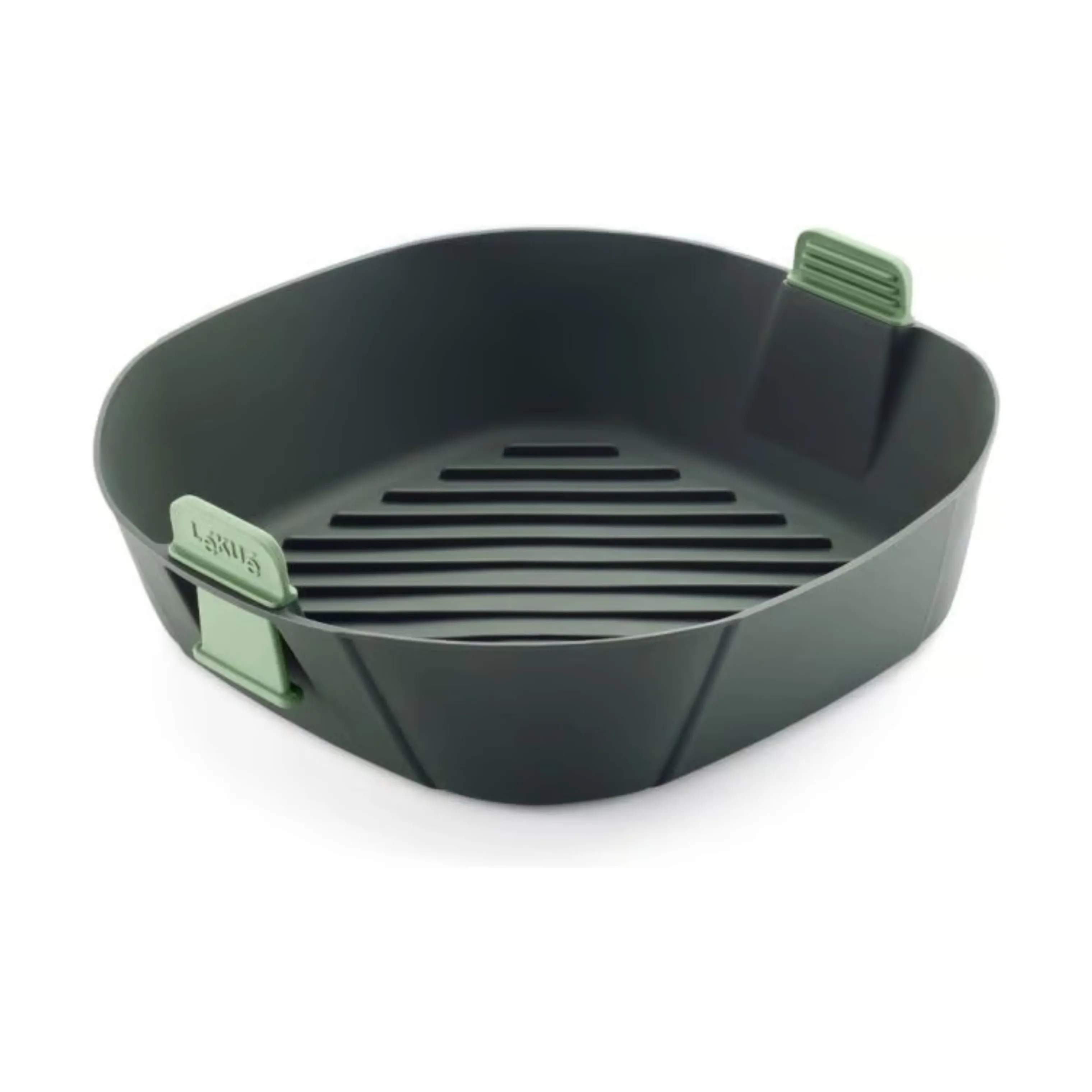 Silikonekurv til Airfryer, grå, large