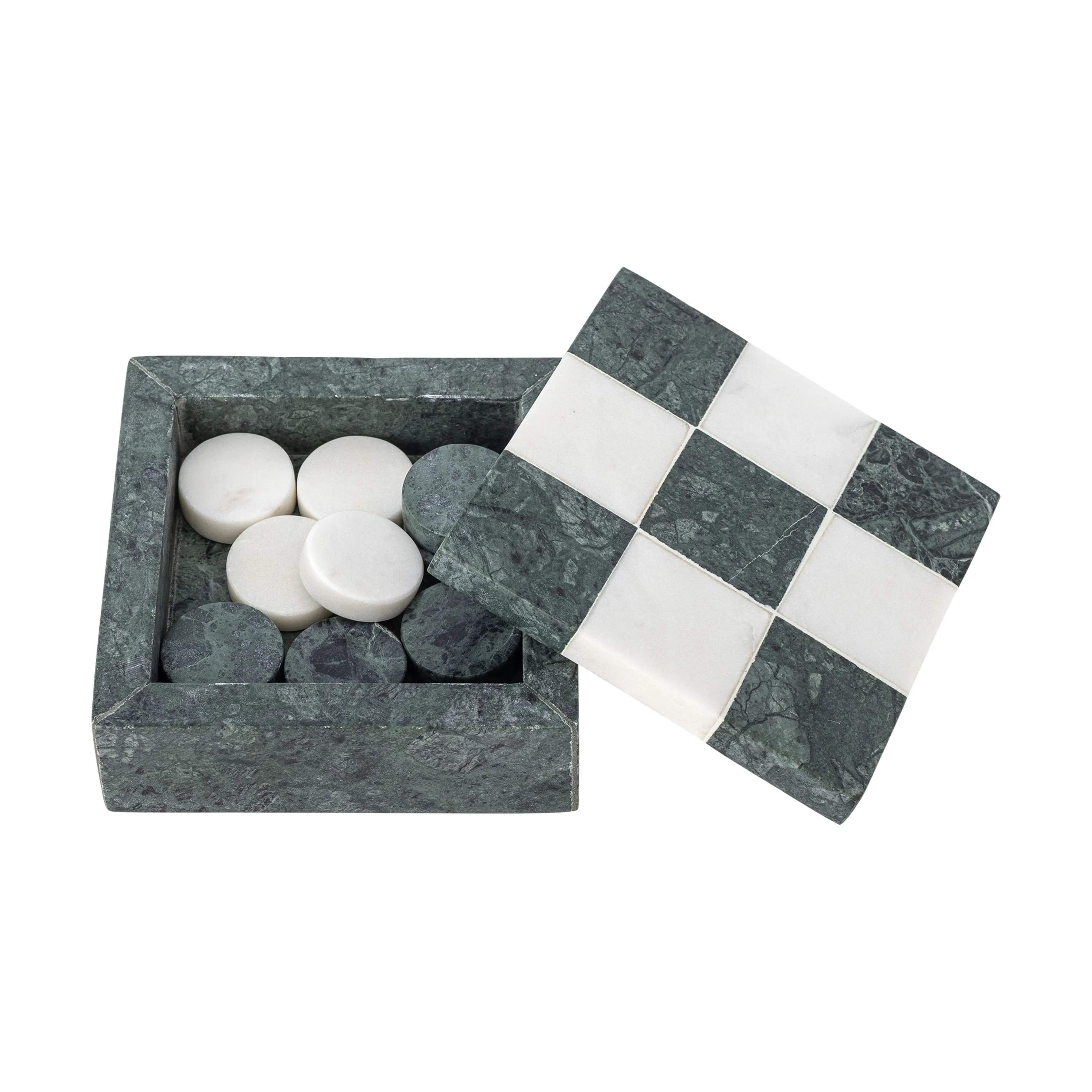 Bloomingville Spil Aske Kryds & Bolle Spil i Grøn, 1