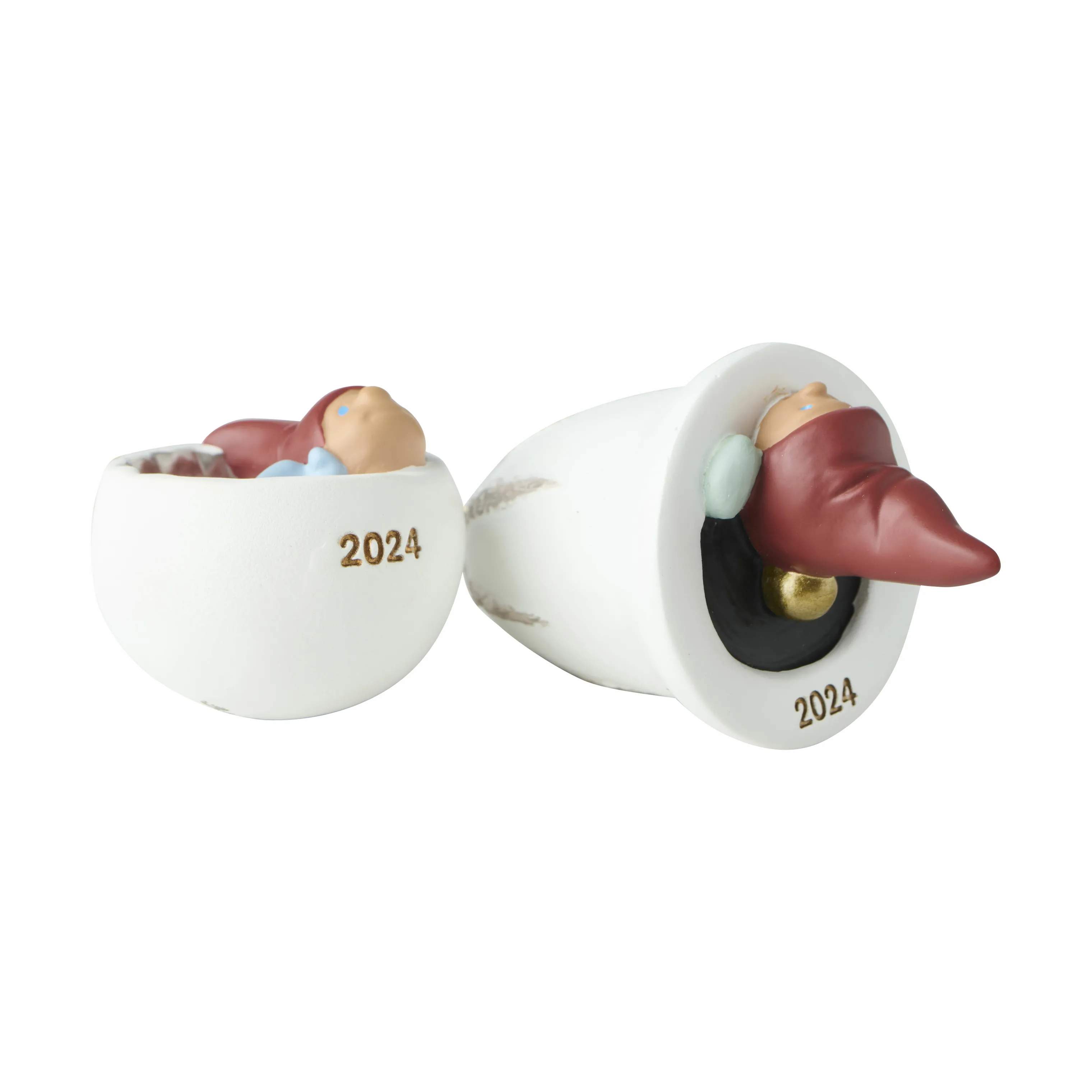 Klarborg Juleophæng Nisserikker 2024 - 2 stk. i 5 cm, 2