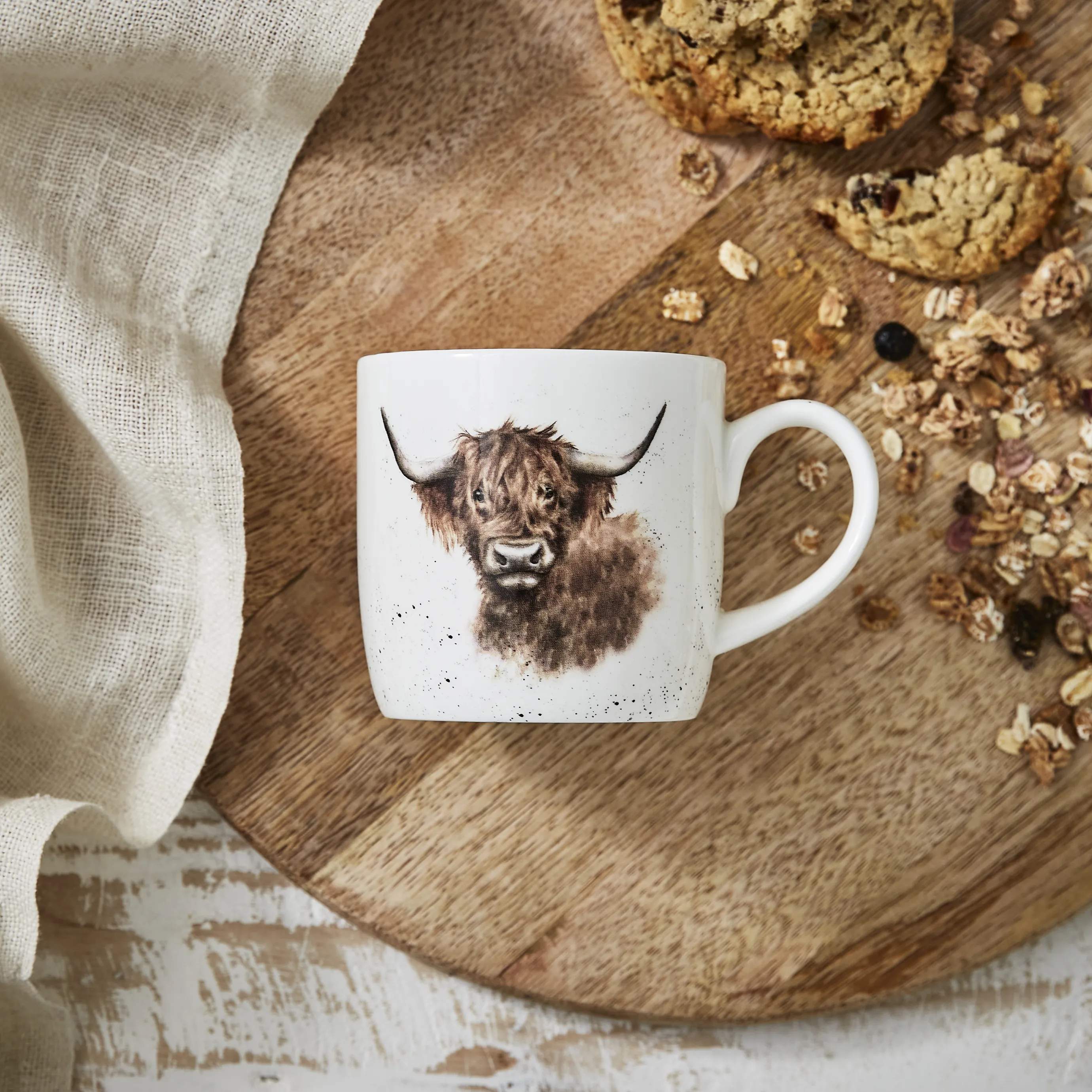 Royal Worcester Krus og kopper med hank Wrendale Krus - Highland cow i Highland Cow, 2