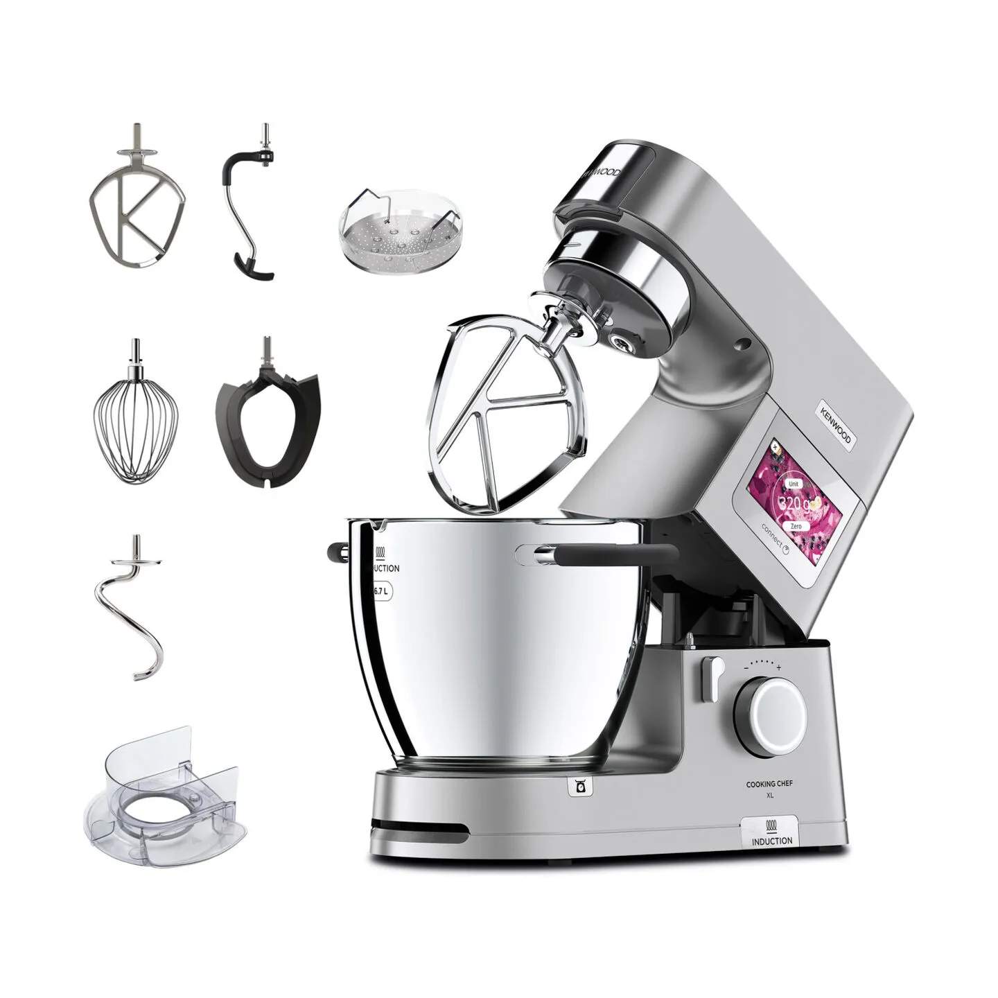 Kenwood Røremaskiner Cooking Chef Køkkenmaskine KCL95.004SI i Sølvfarvet, 1