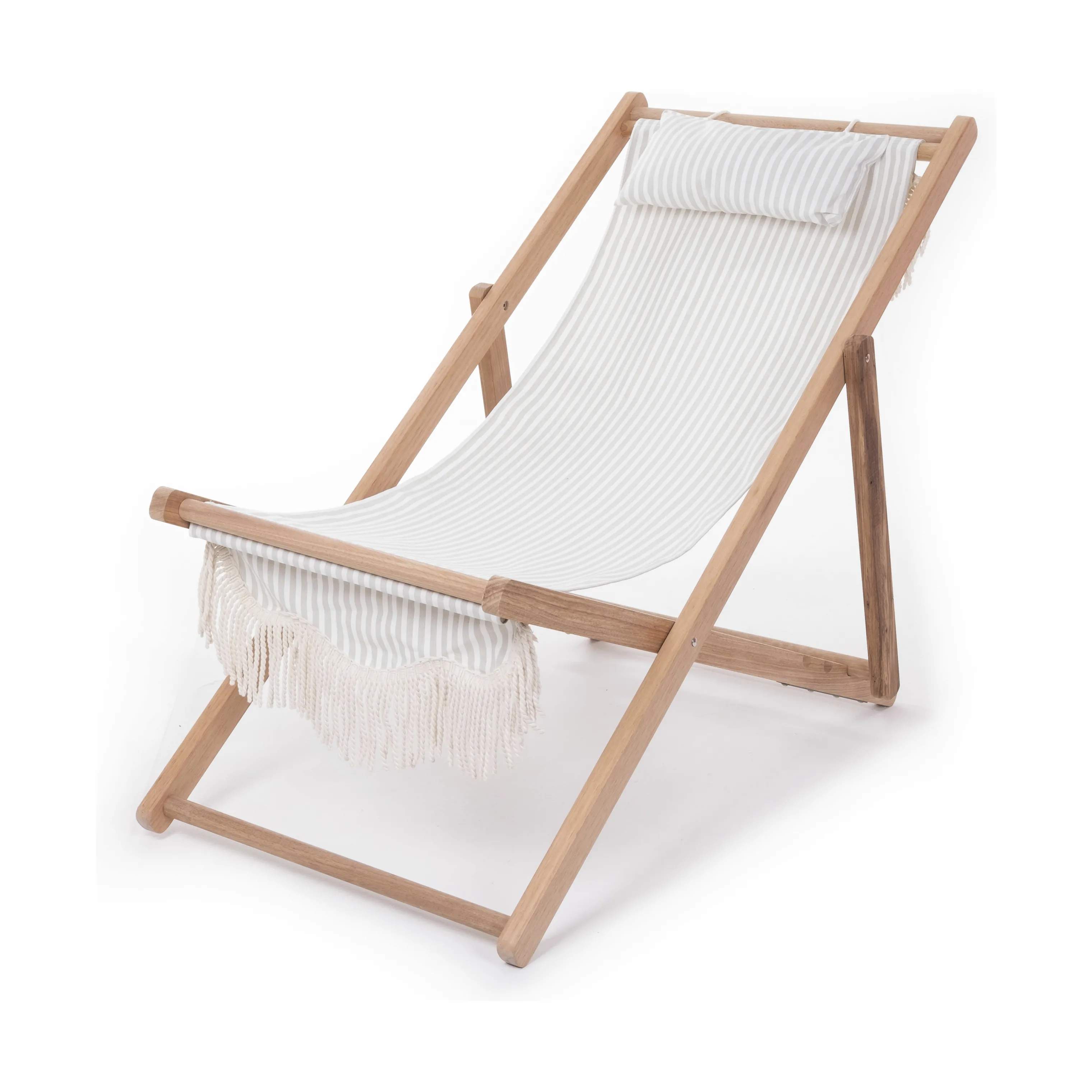 Strandstol, laurens sage stripe, large