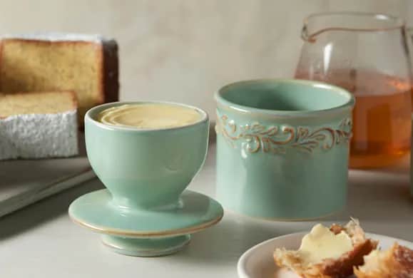 Butter Bell Smørbokse Smørklokke i Grøn, 2