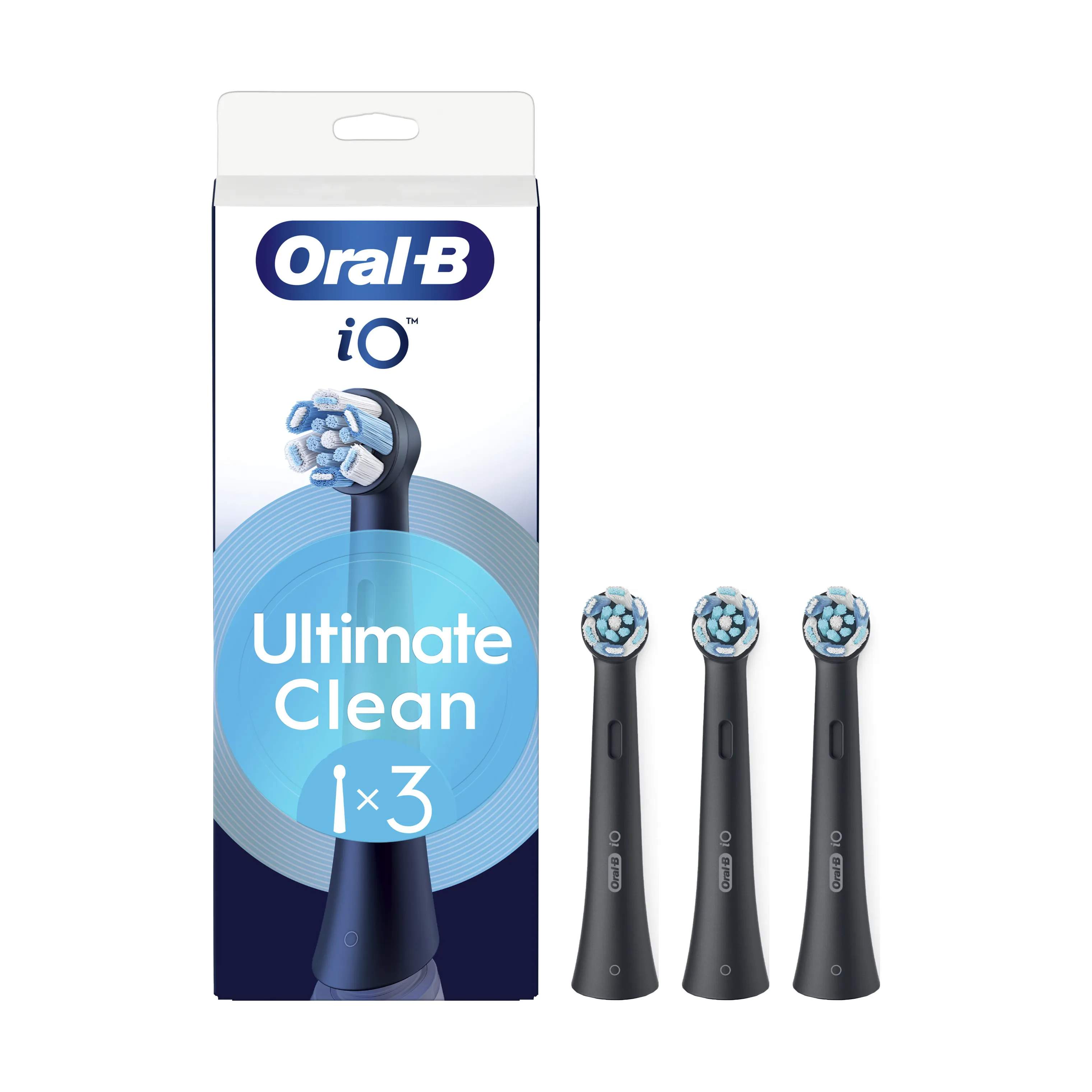 iO Ultimate Clean Børstehoved - 3 stk., black, large