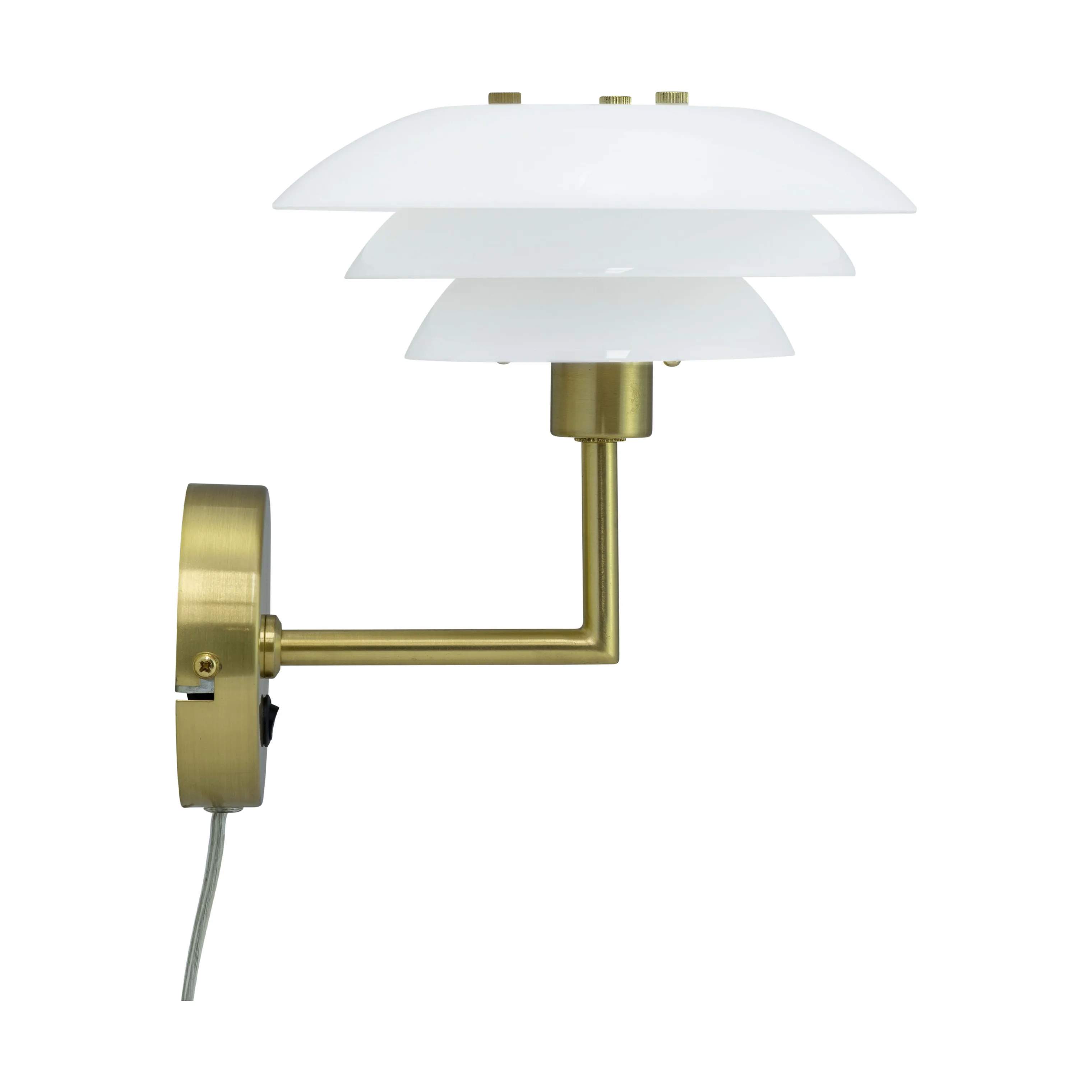 Dyberg Larsen Væglamper DL20 Væglampe i Opal/ Messing, 1