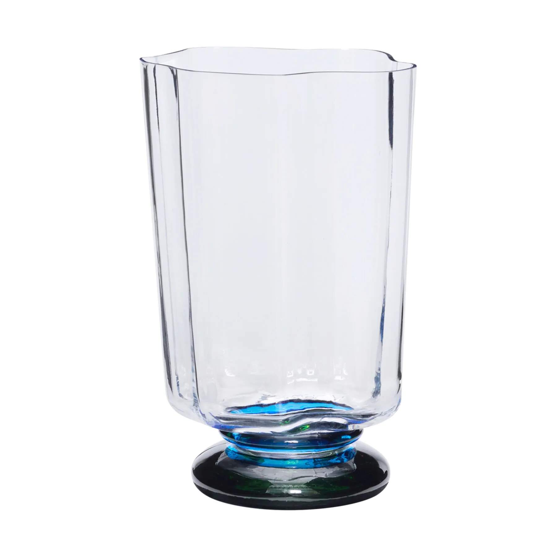 Hübsch Vaser Verre Vase i Klar/Blå/Mørkegrøn, 1