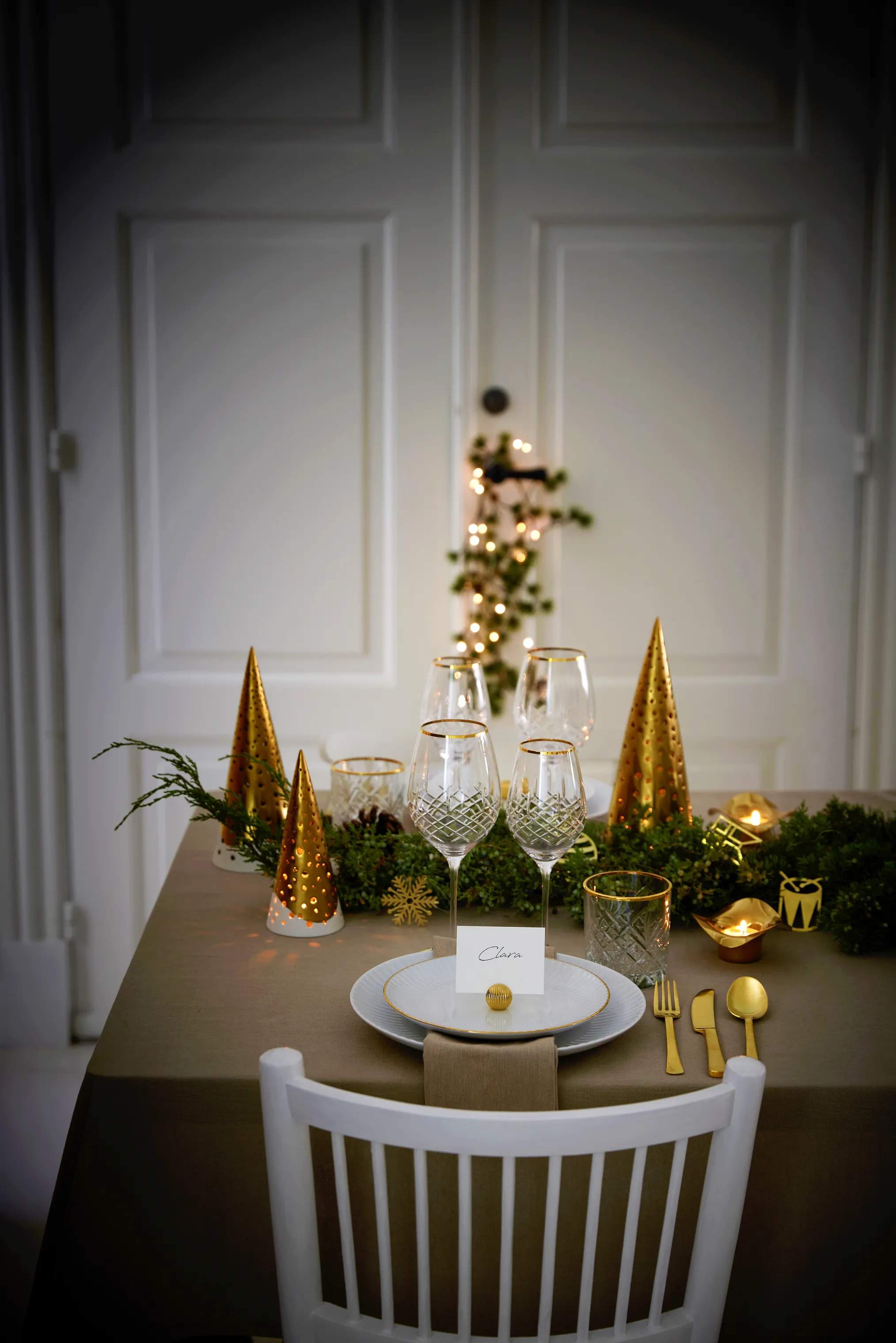 Georg Jensen Fyrfadsstage Cobra Fyrfadsstage - 2 stk. i Guldfarvet, 4