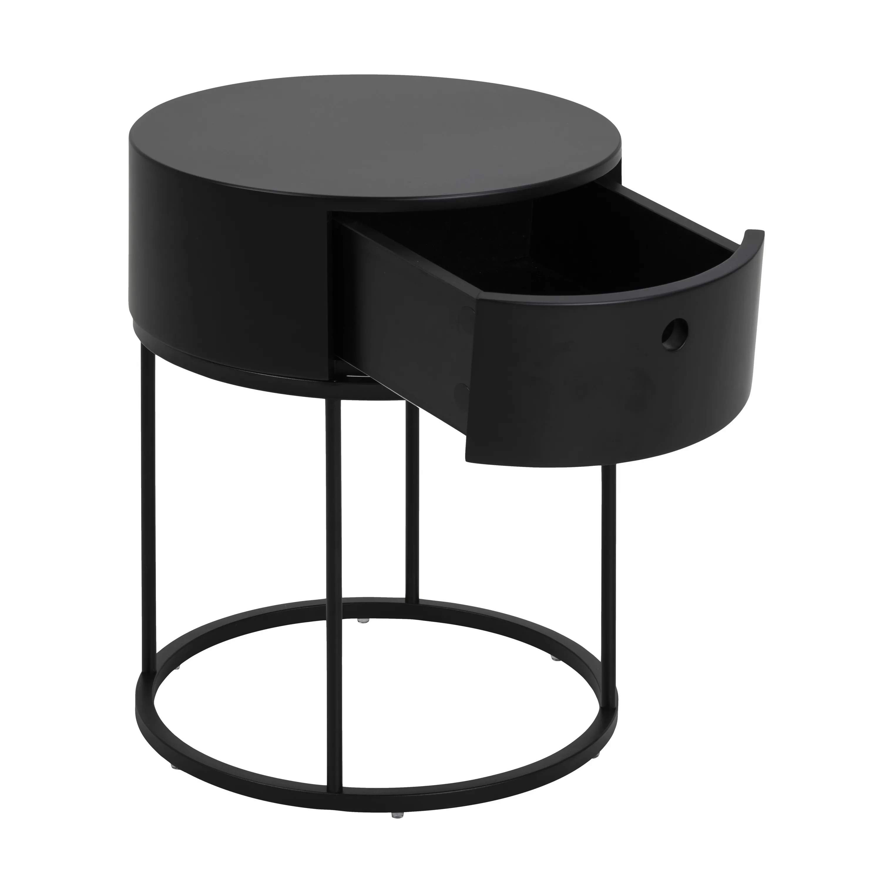 CASA Living Sengeborde Polo Natbord i Sort, 3