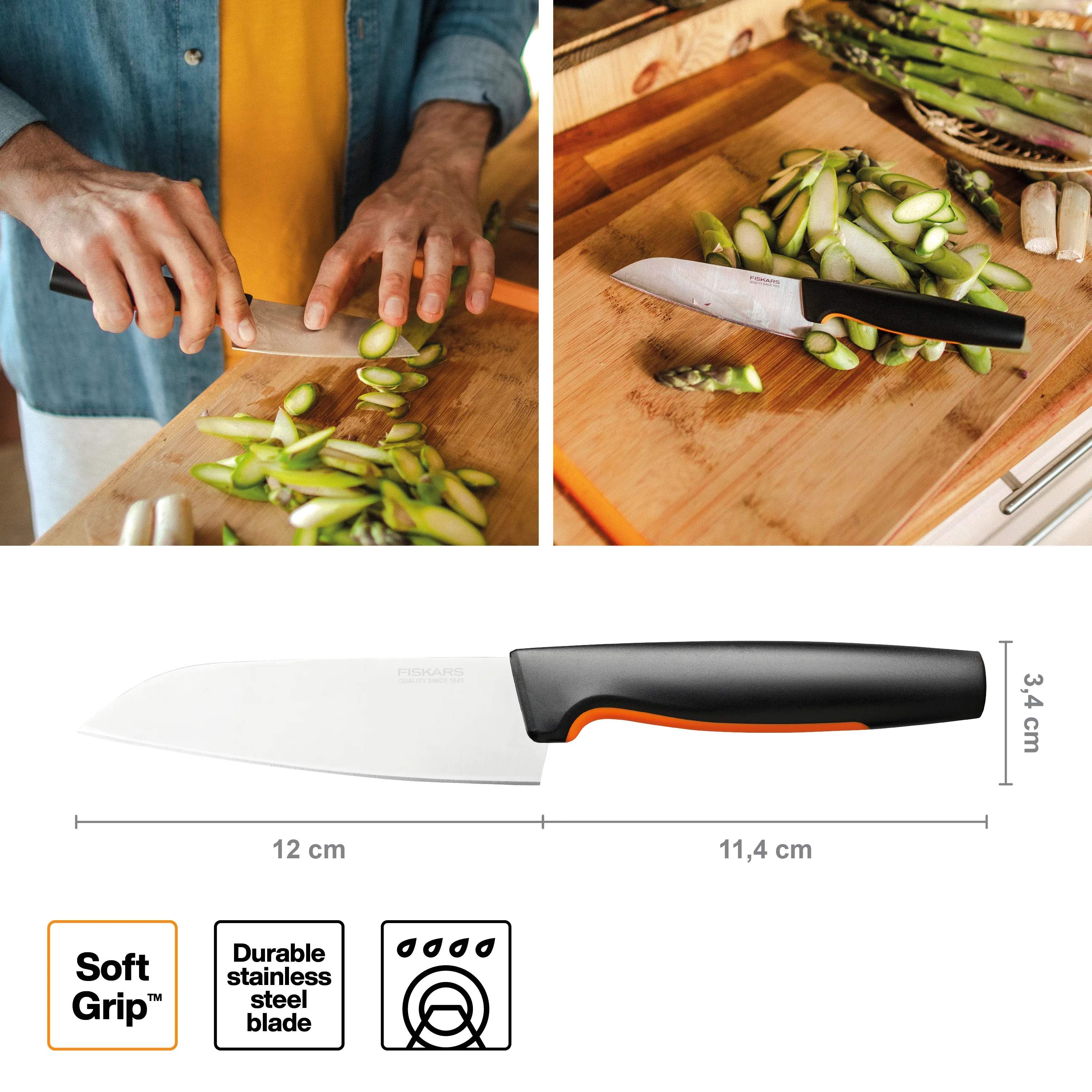 Fiskars Kokkeknive Functional Form Kokkekniv i 29,5 cm, 2