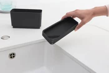 Brabantia Øvrigt tilbehør til opvask Sink-side Holder til opvaskemiddel- og børste i Mørk grå, 2