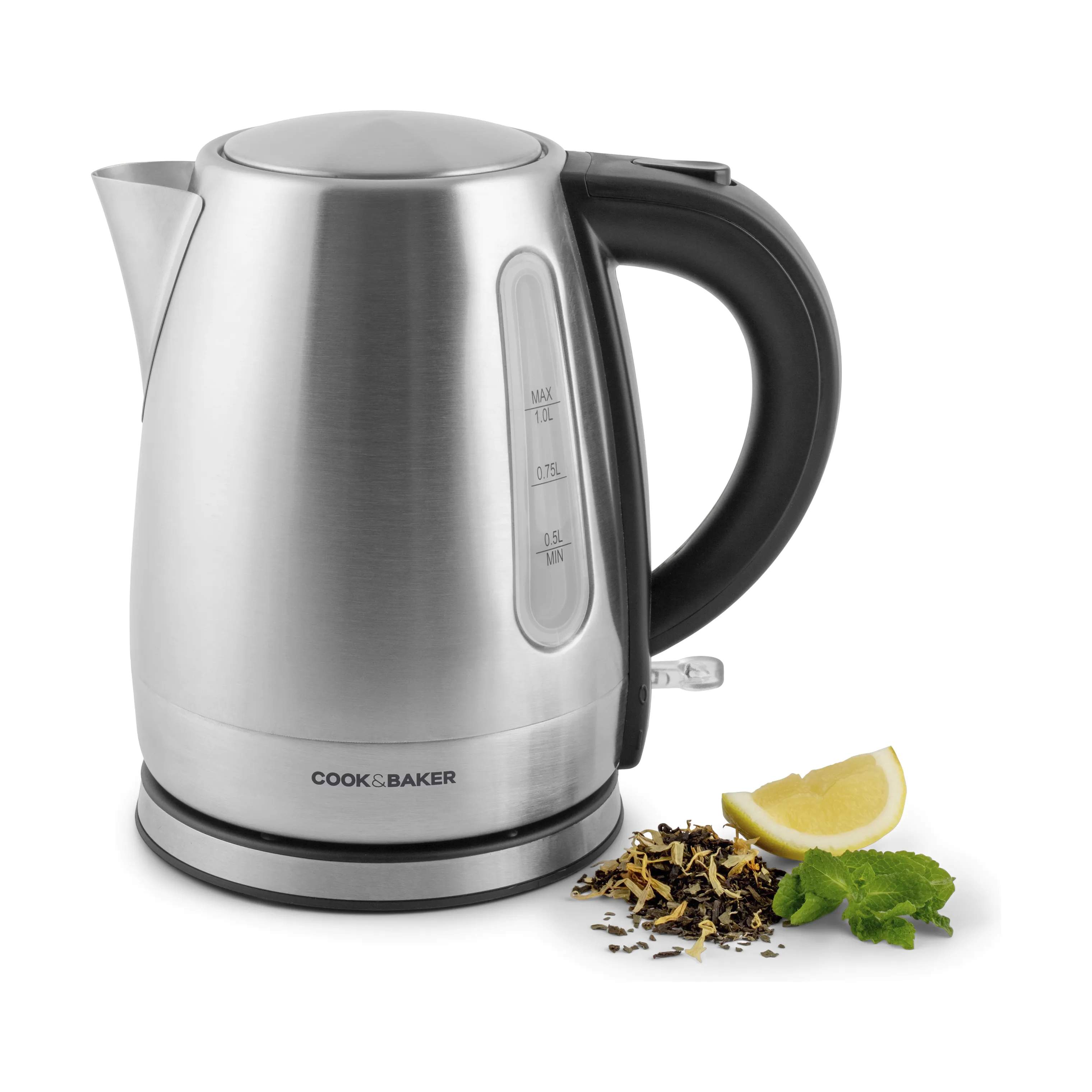 Cook & Baker Elkedler Elkedel i Stål, 1 L, 5