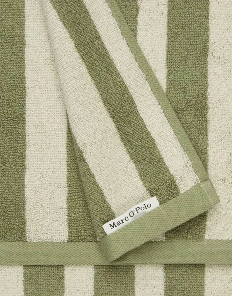 Marc O'Polo Håndklæder Heritage Gæstehåndklæde i Moss green, B30 x L50 cm, 1