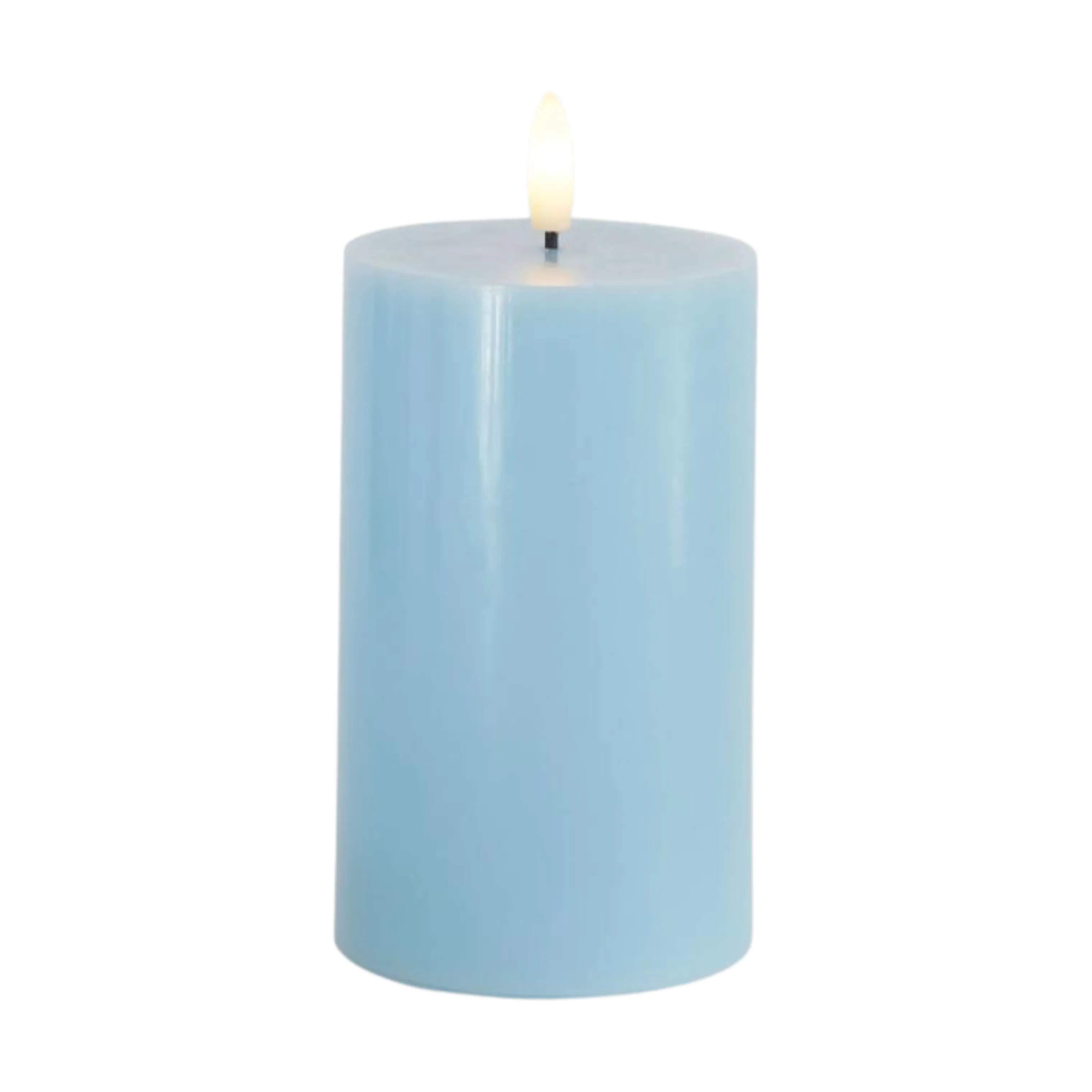 Sirius LED-lys Sille LED Bloklys i Blue Sky, H12,5 x Ø7,5 cm, 1