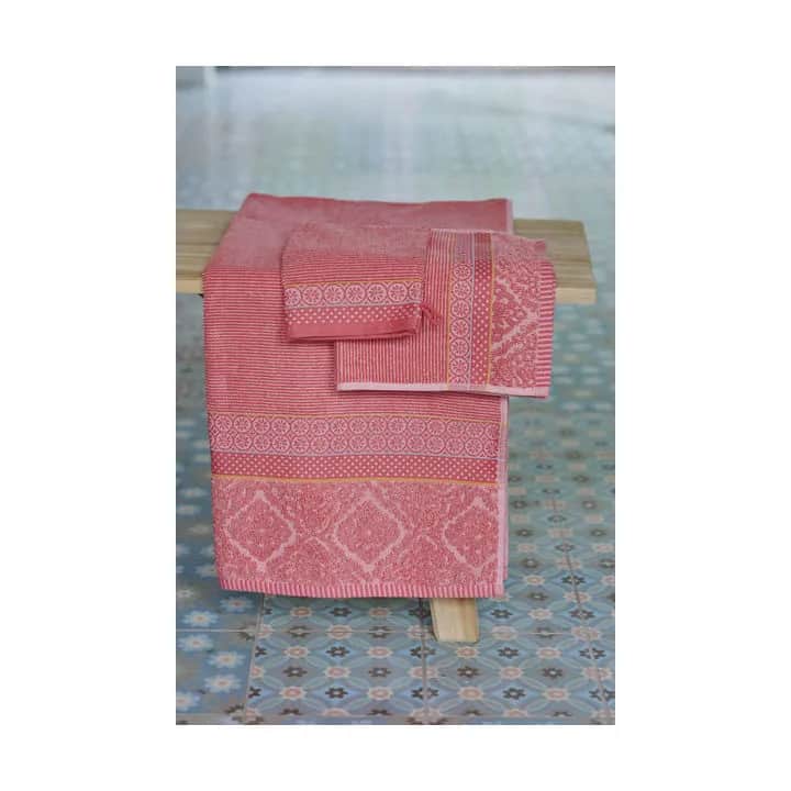 PIP Studio Håndklæder Soft Zellige Håndklæde i Rød, B30 x L50 cm, 2