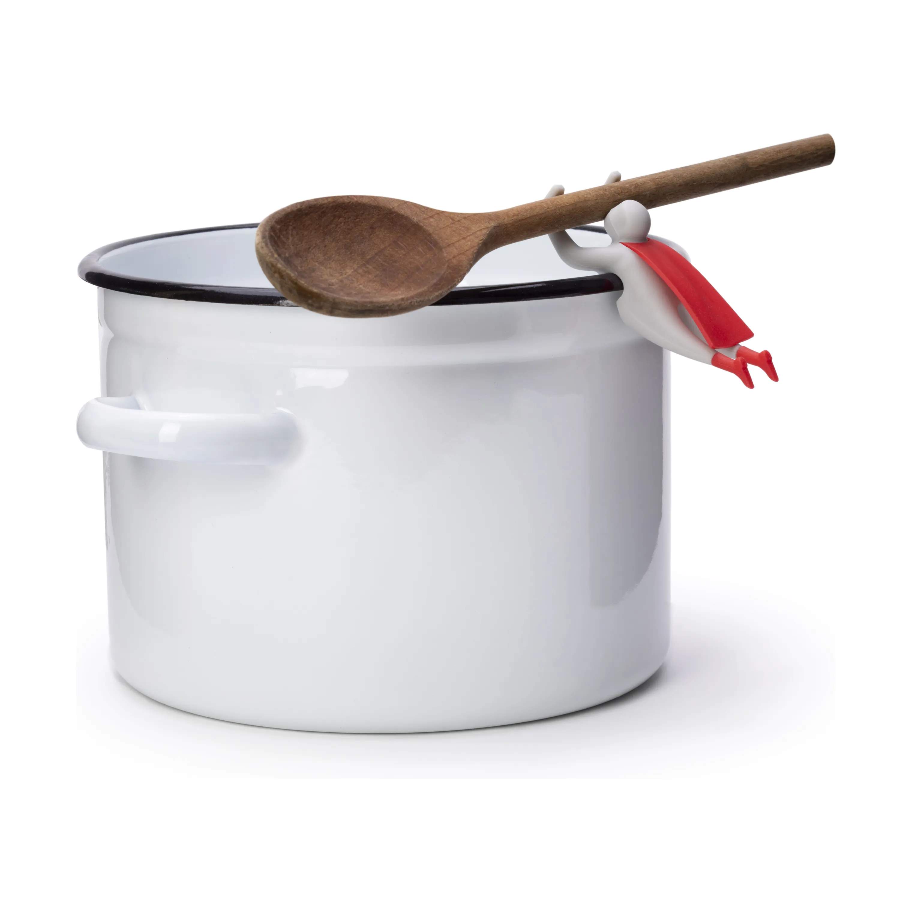 Peleg Design Øvrigt køkkengrej Grydelågsholder i Hvid/Rød, 1