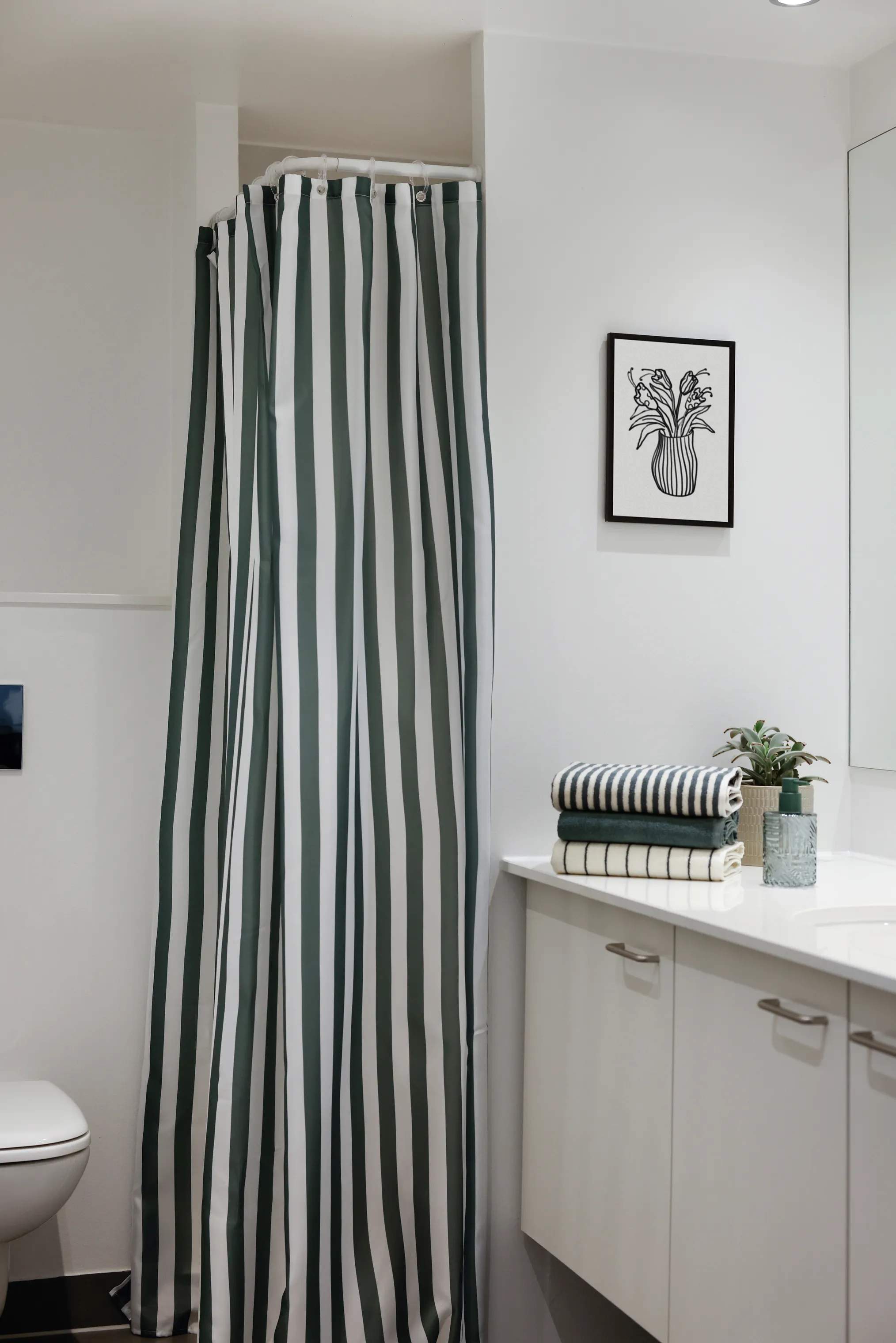 CASA Living Badeforhæng Badeforhæng i Grønstribet, 2