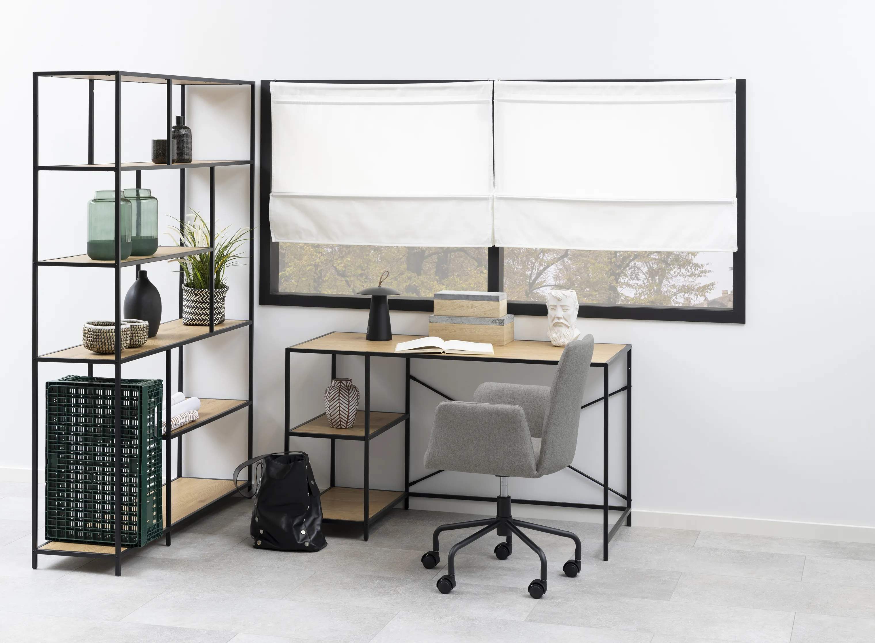 CASA Living Reoler og tilbehør Seaford Reol i Natur, 135 cm, 2