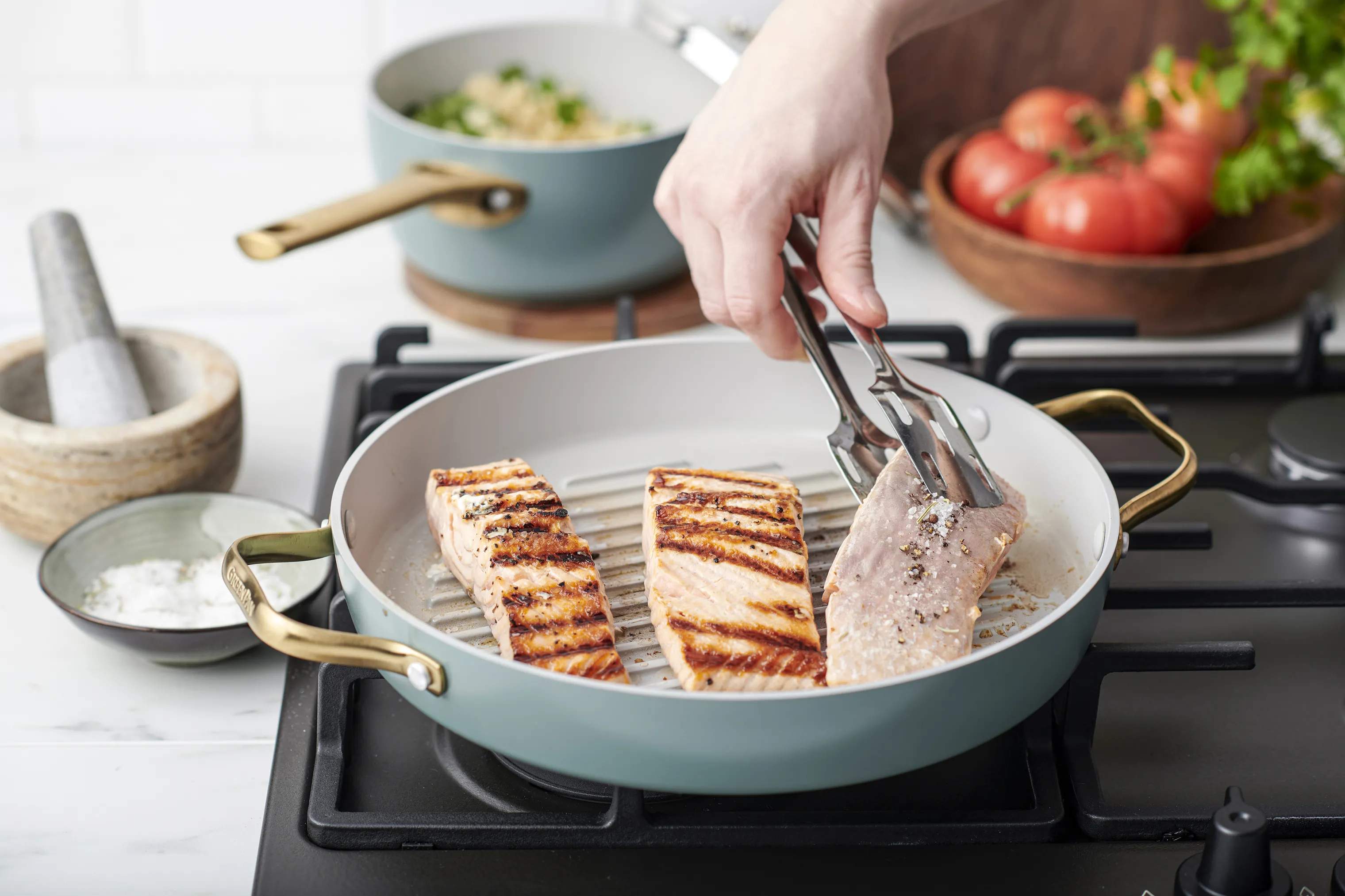 Greenpan Grillpander Padova Grillpande i Sky Blue, 2
