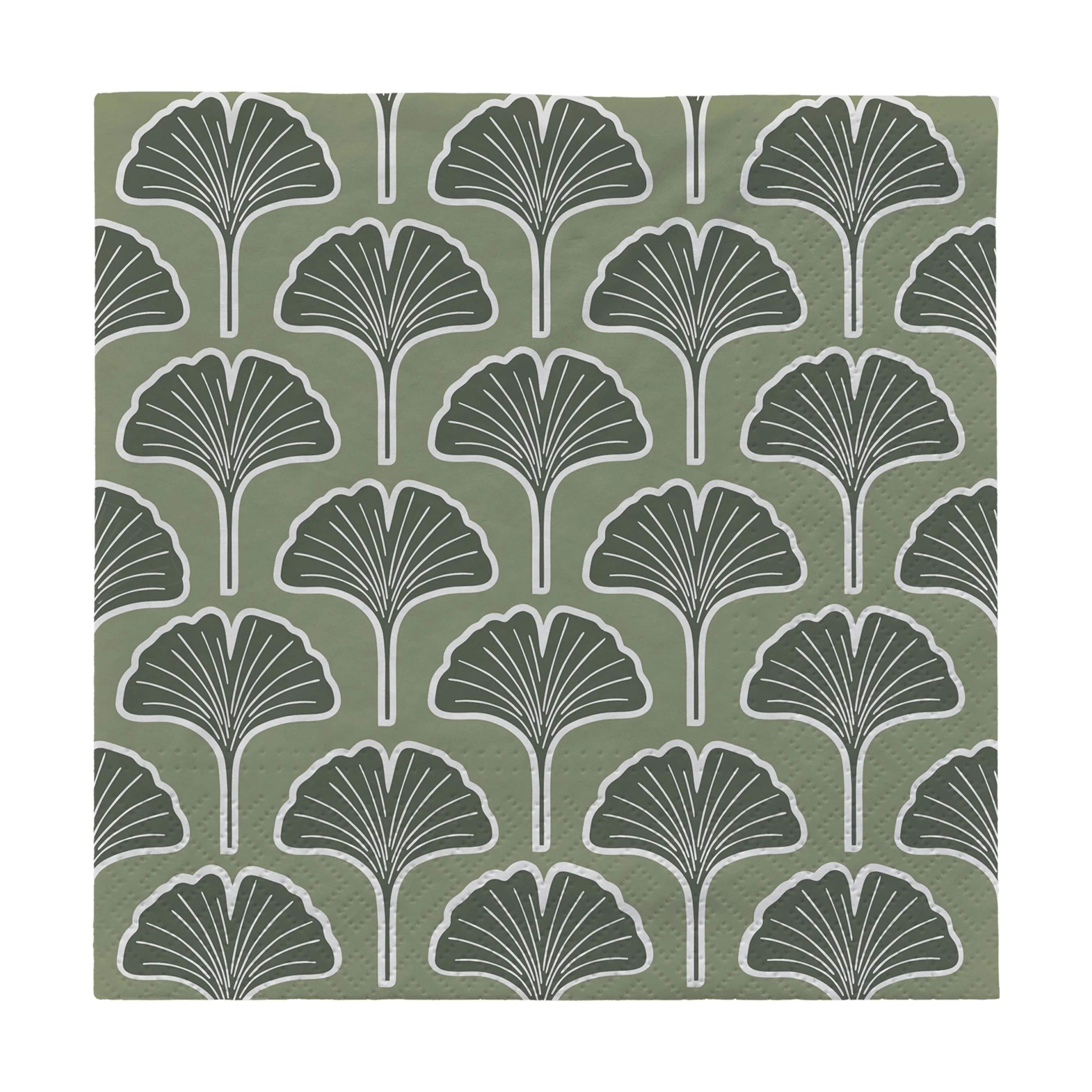 Broste Copenhagen Papirservietter Ginkgo Papirservietter - 20 stk. i Green, 1