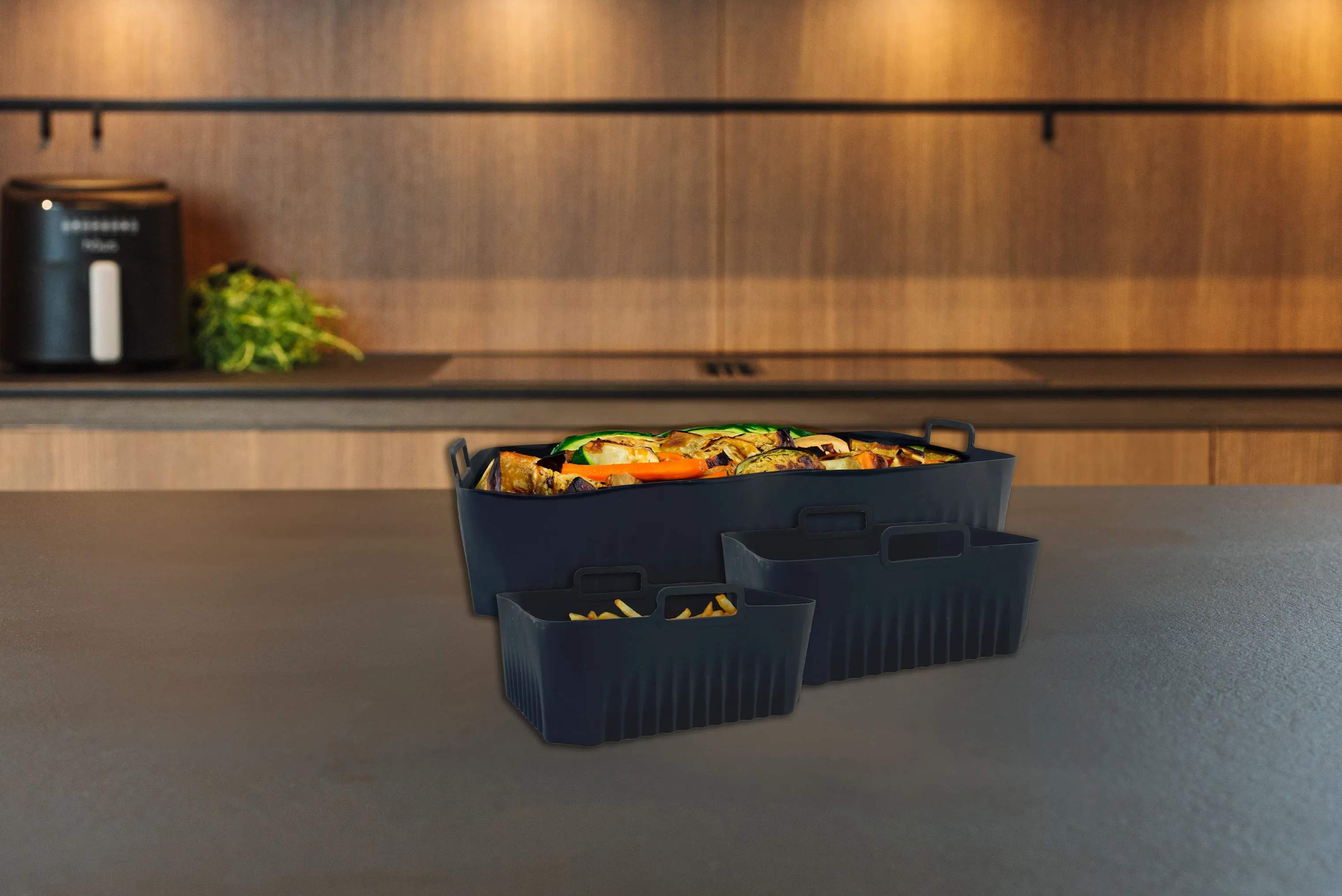 Hâws Tilbehør til airfryers Silikoneform til Airfryer - 3 stk. i 3 stk., 2