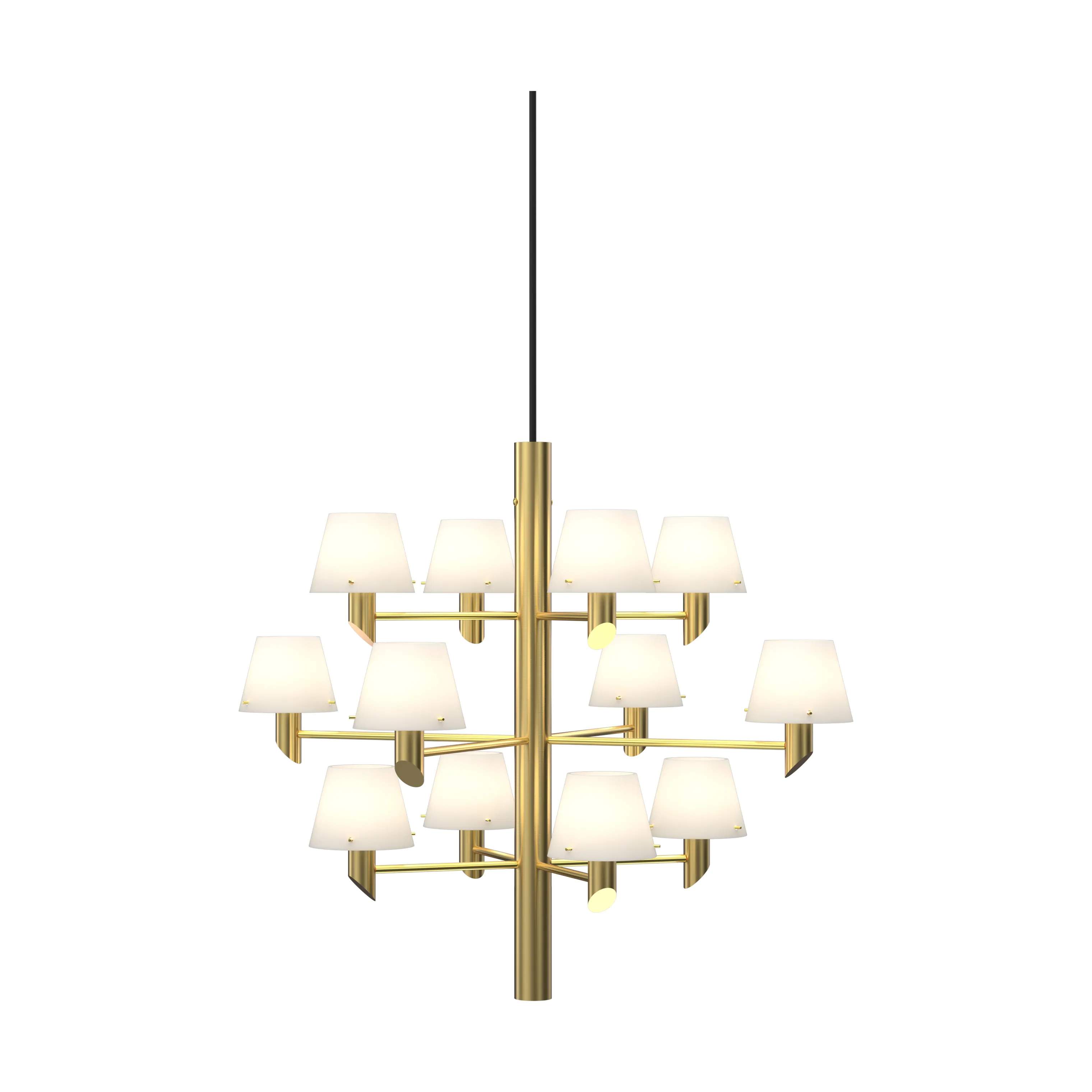 Herstal Pendler Gil Pendel i Satin brass/Opal glas, 1