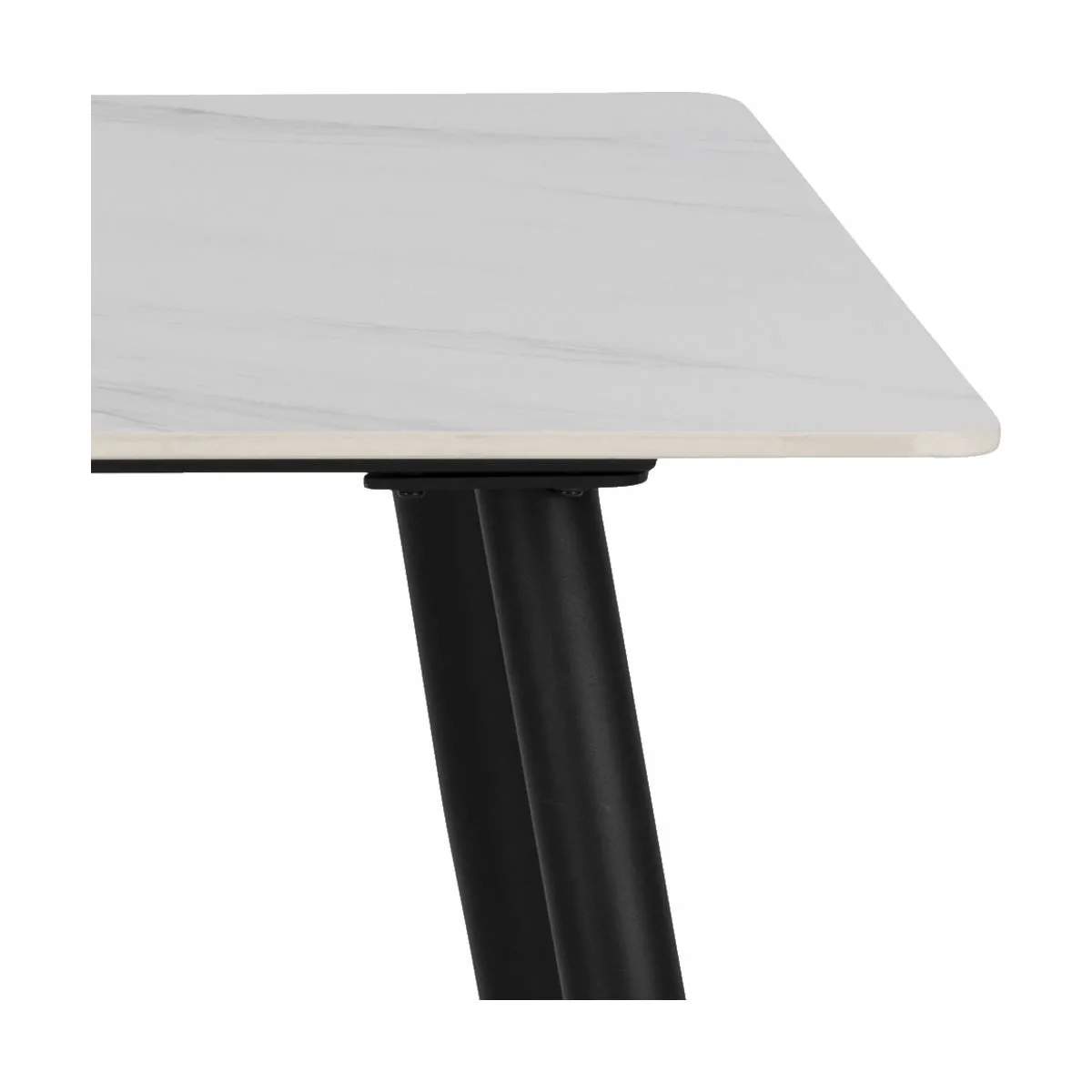 CASA Living Spiseborde Wicklow Spisebord i White Unico/sort, 4
