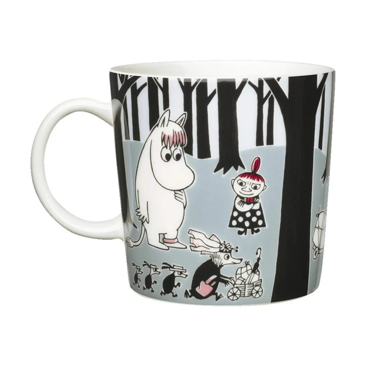 Moomin Arabia Krus og kopper med hank Ferieklar Krus - Mumi flytter i Mumi flytter, 30 cl, 4