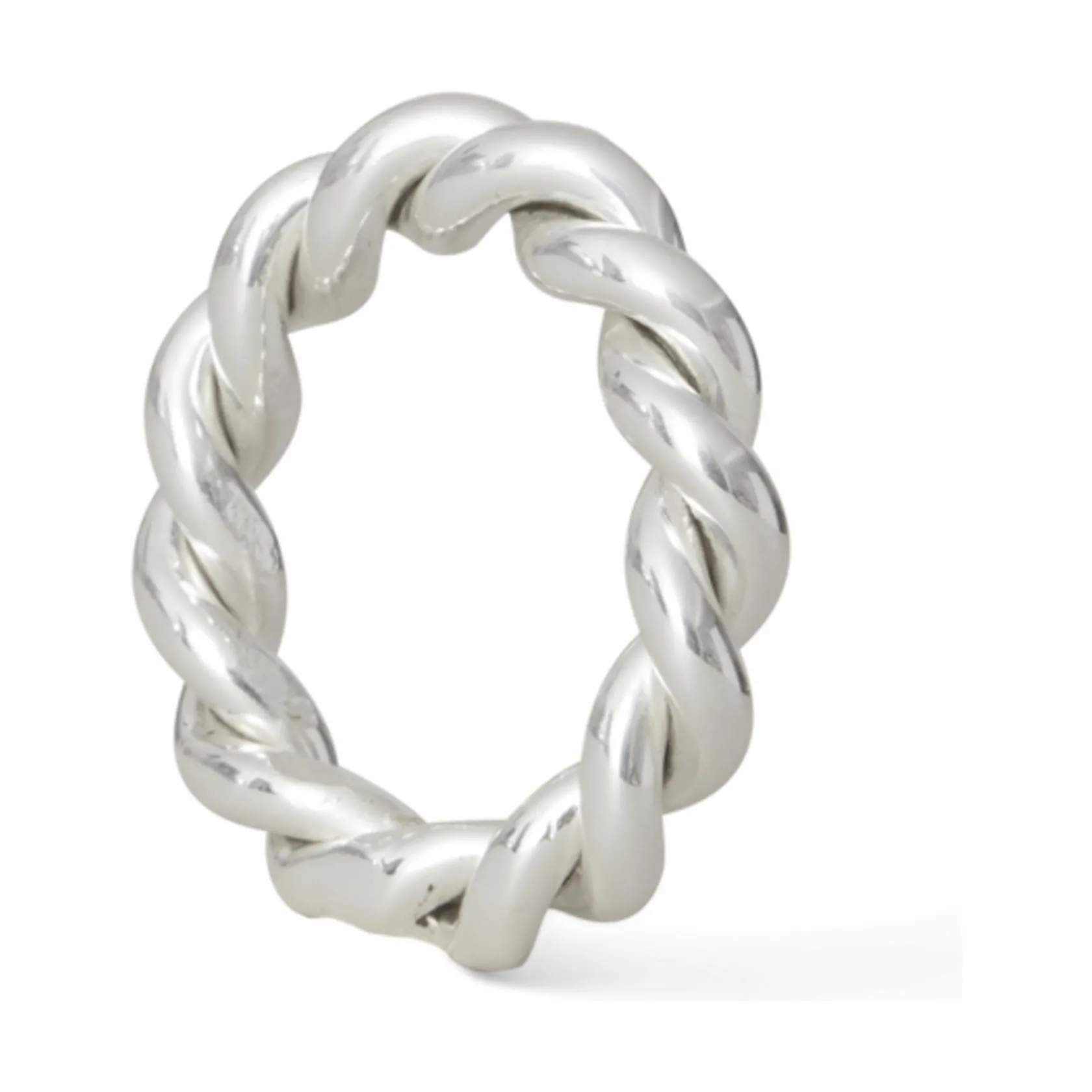 Holiday Collection 2023 Twisted Servietring, sølvfarvet, large