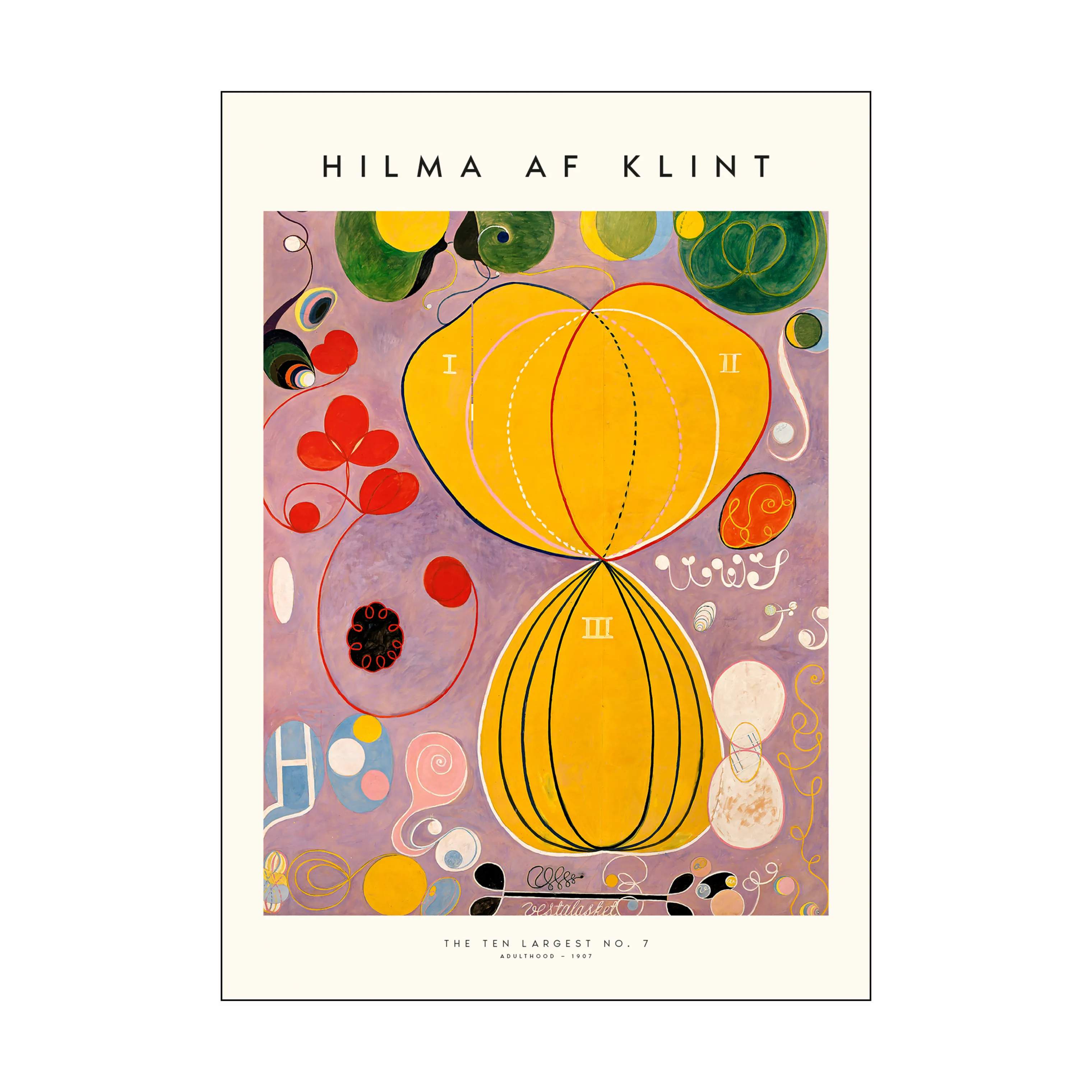 Hilma af Klint Plakat - The ten largest no. 07, the ten largest no. 07, large