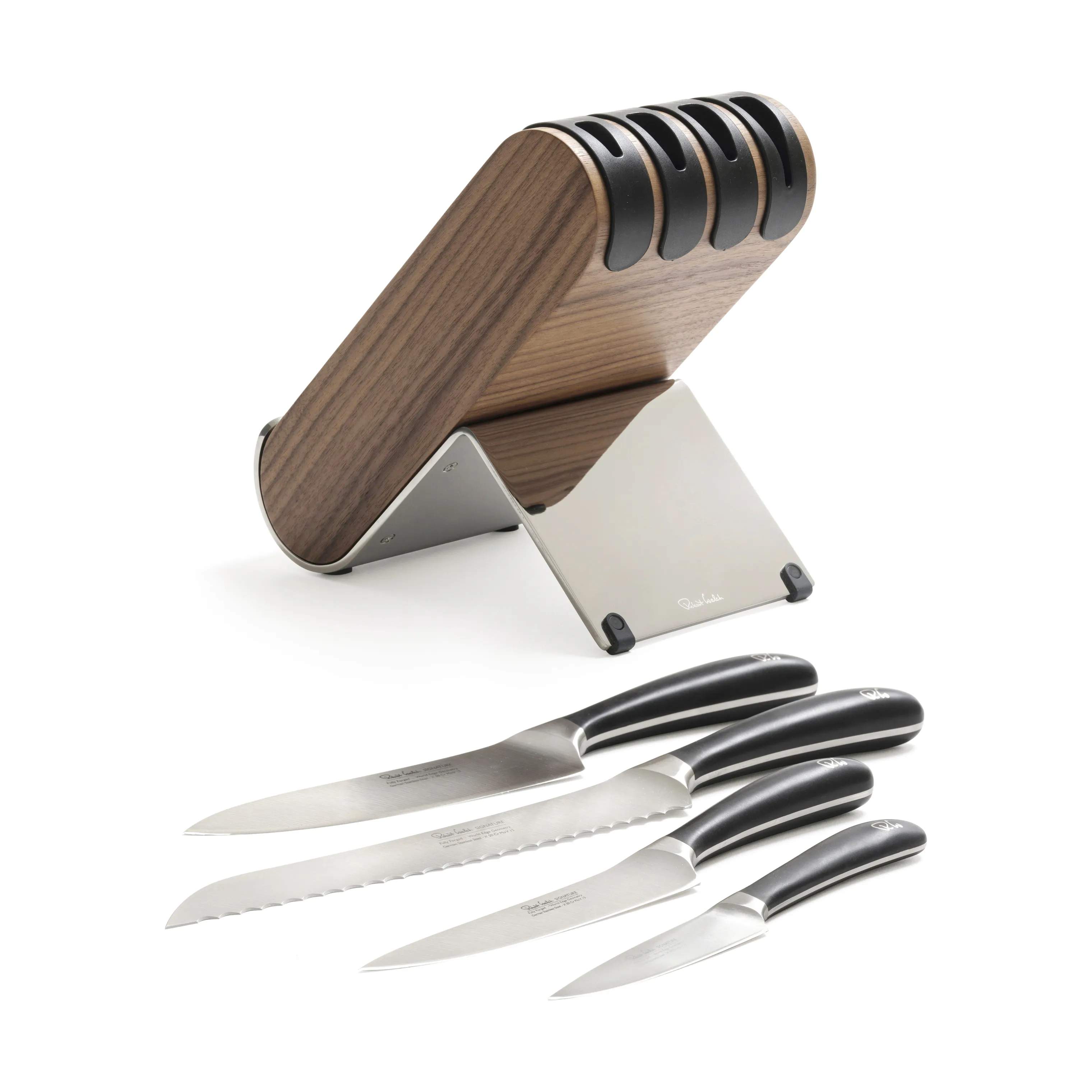 Robert Welch Knivblokke med knive Signature Knivblok - 5 dele i Mørk træ/sort, 5