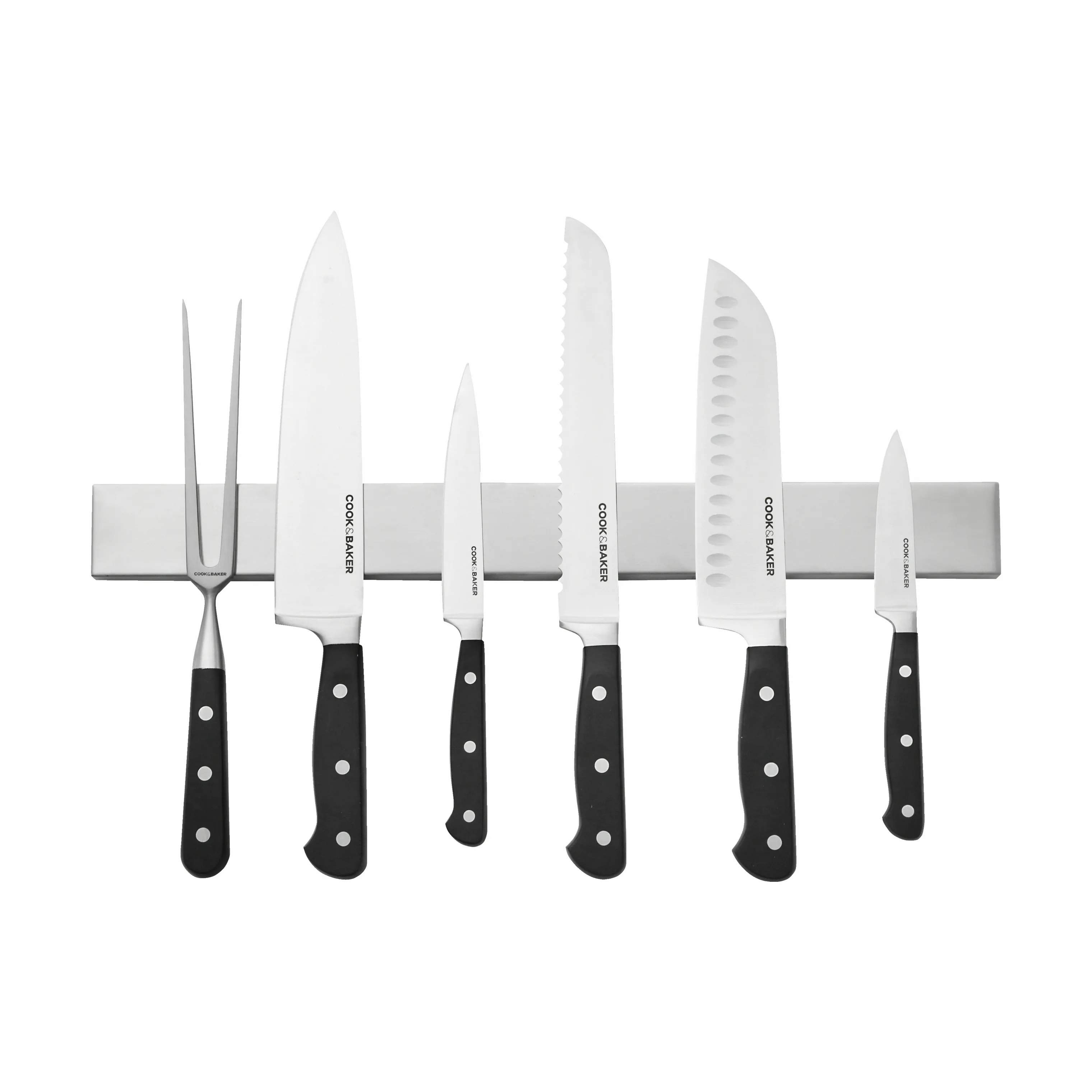 Cook & Baker Knivmagneter Knivmagnet i Stål, 40 cm, 4