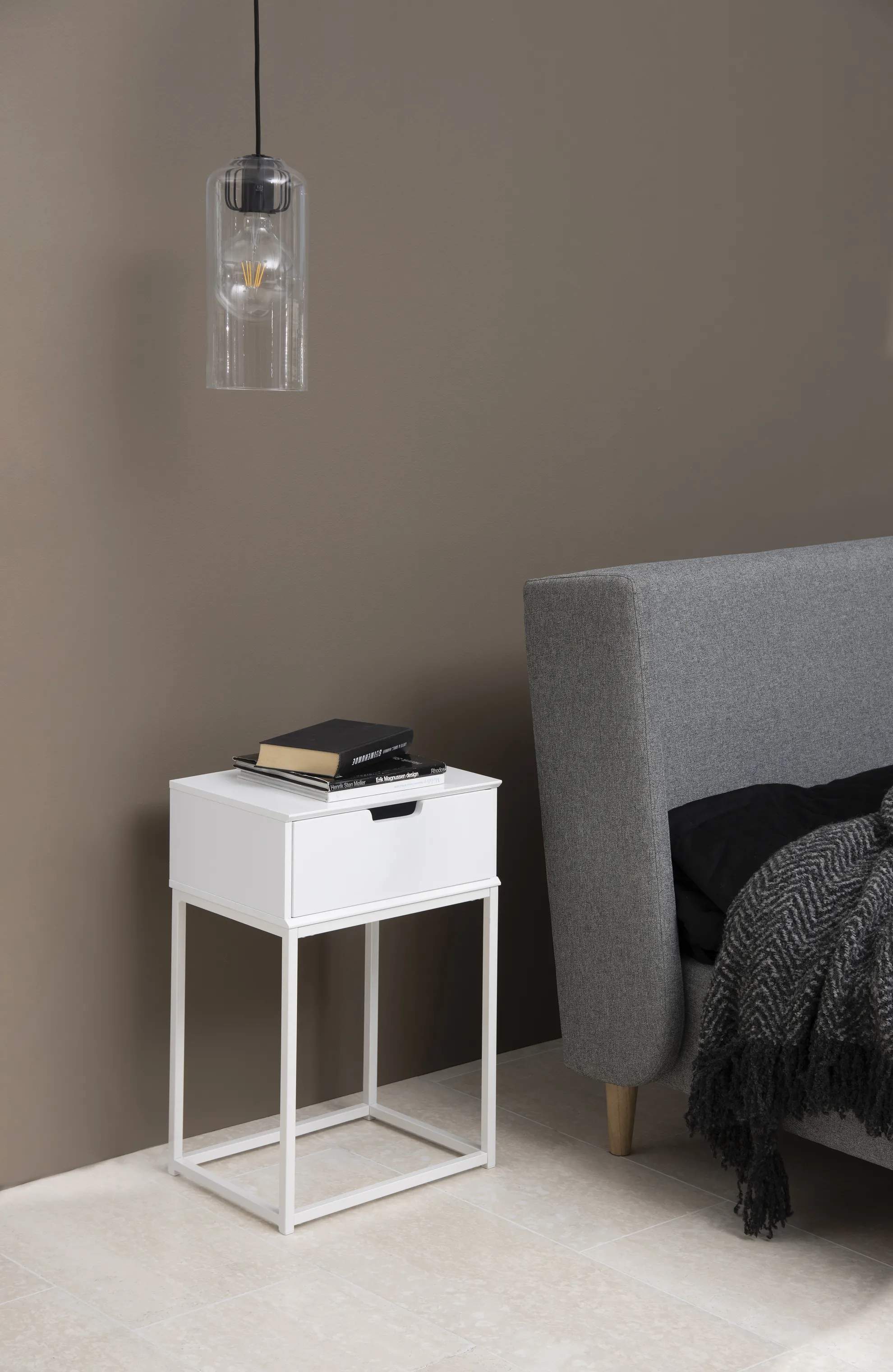 CASA Living Sengeborde Mitra Natbord i Hvid, 2
