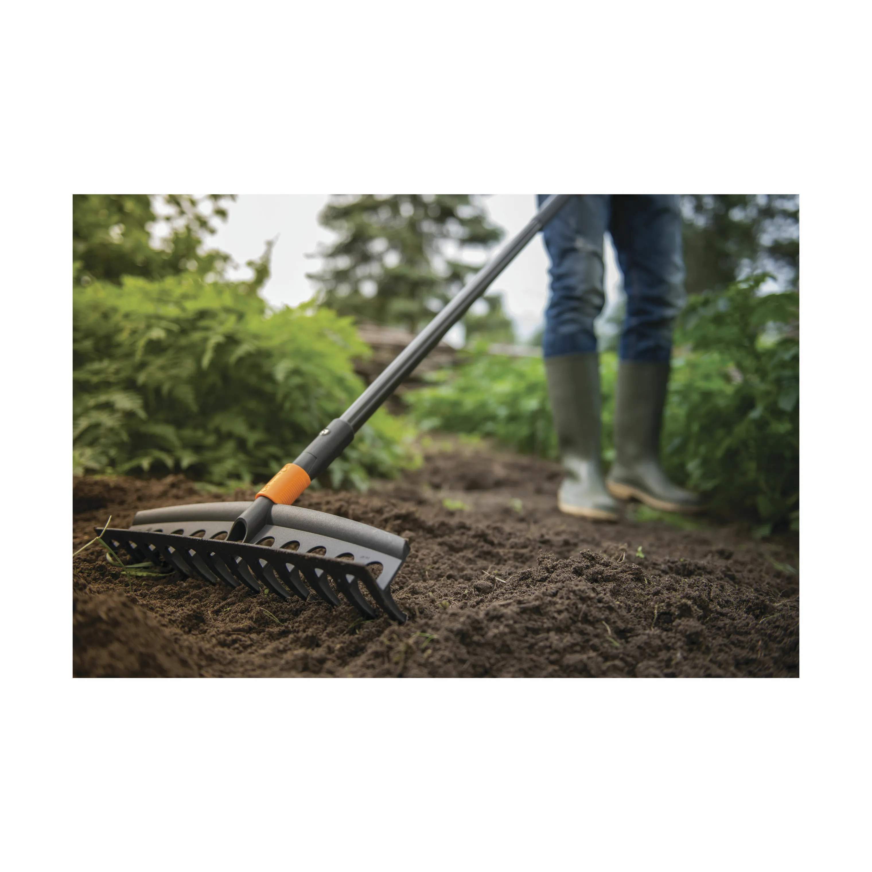 Fiskars Garden Haveredskaber QuikFit™ Universalrive i Sort/Orange, 3