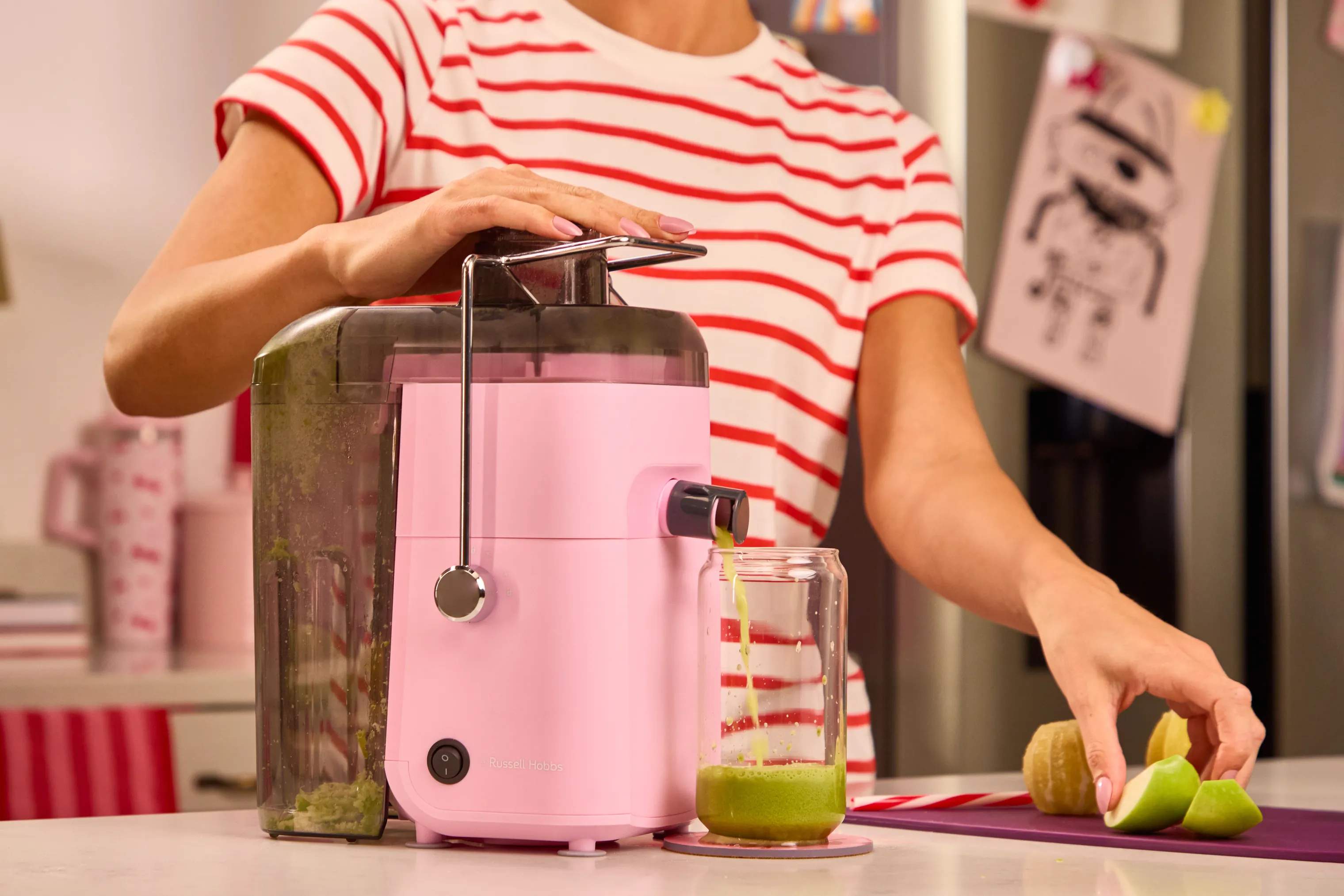 Russell Hobbs Slowjuicere Juiceluxe Juicer i Lyserød, 7