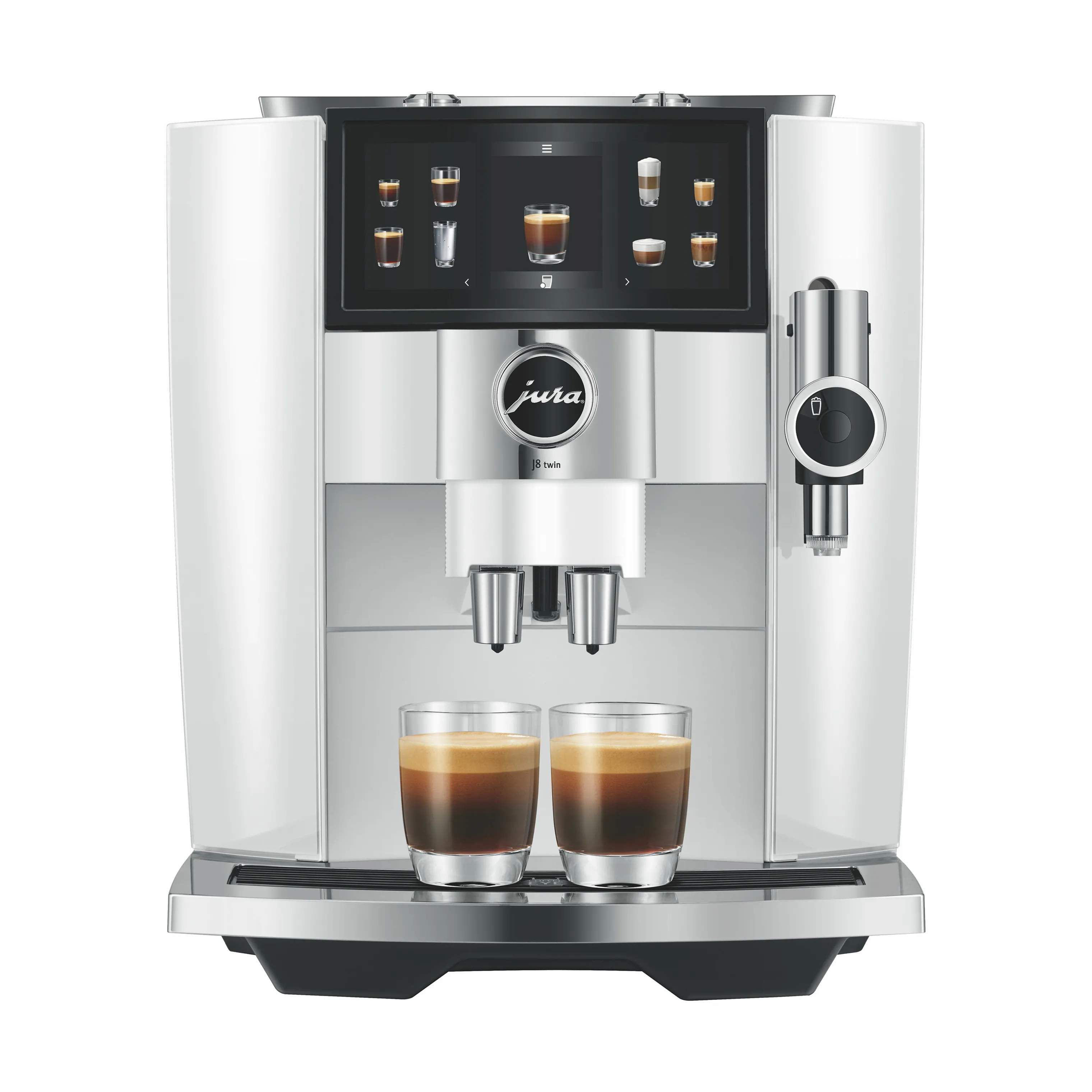 J8 Twin (EA) Espressomaskine, diamond white, large