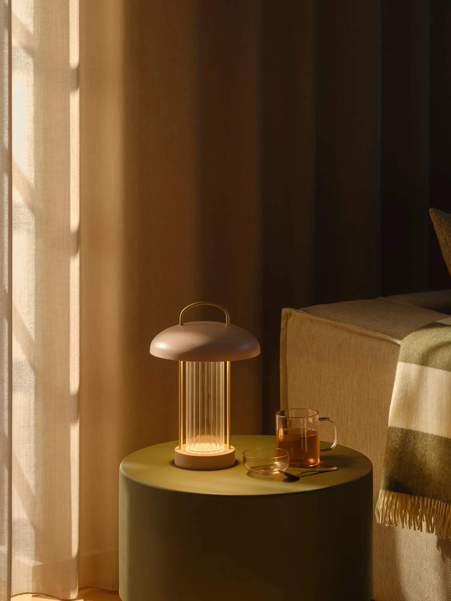 Nordlux Bordlamper Mirano LED Bordlampe i Støvet rosa / Guld, 2