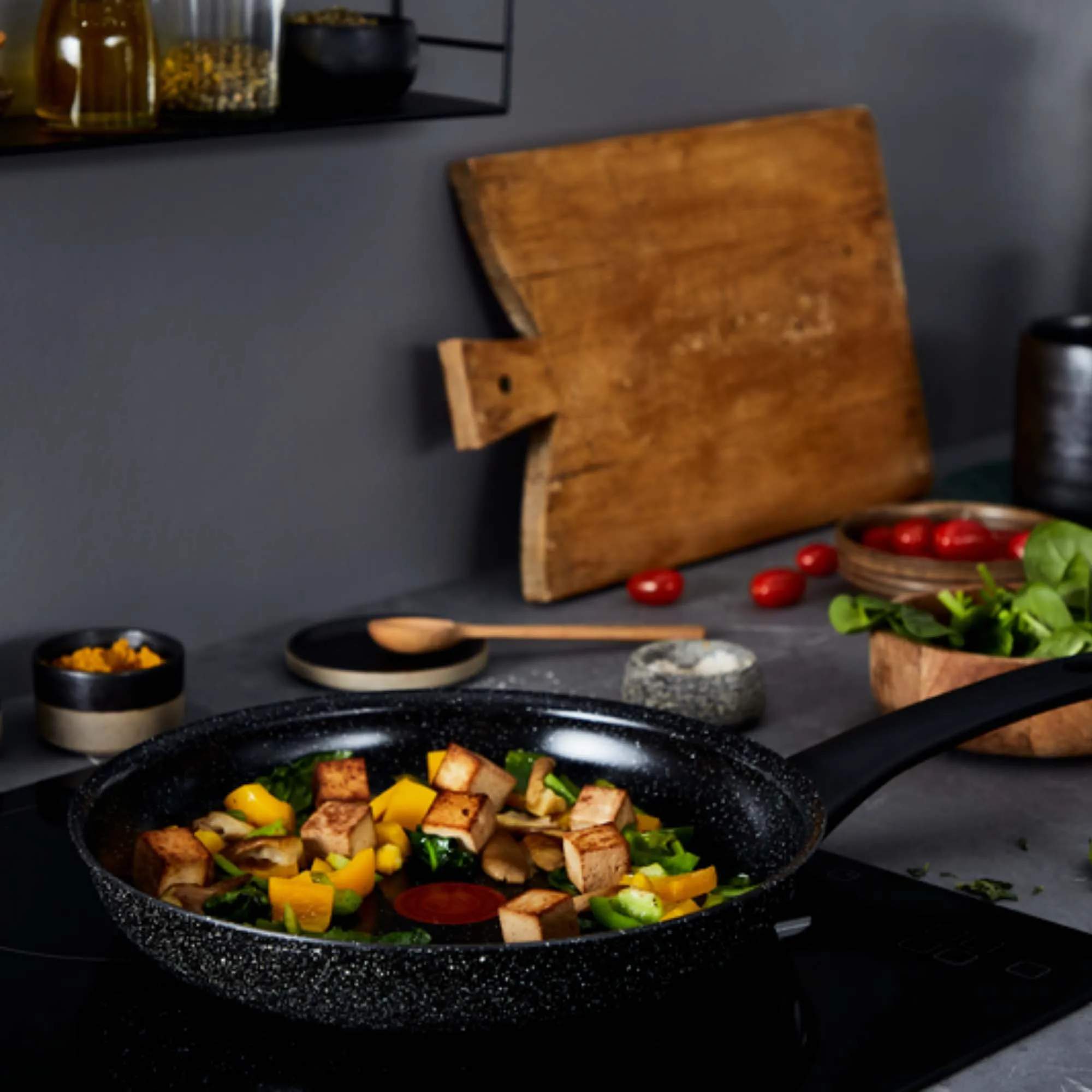 Tefal Stegepander Intens'Ceram Stegepande i 28 cm, 3
