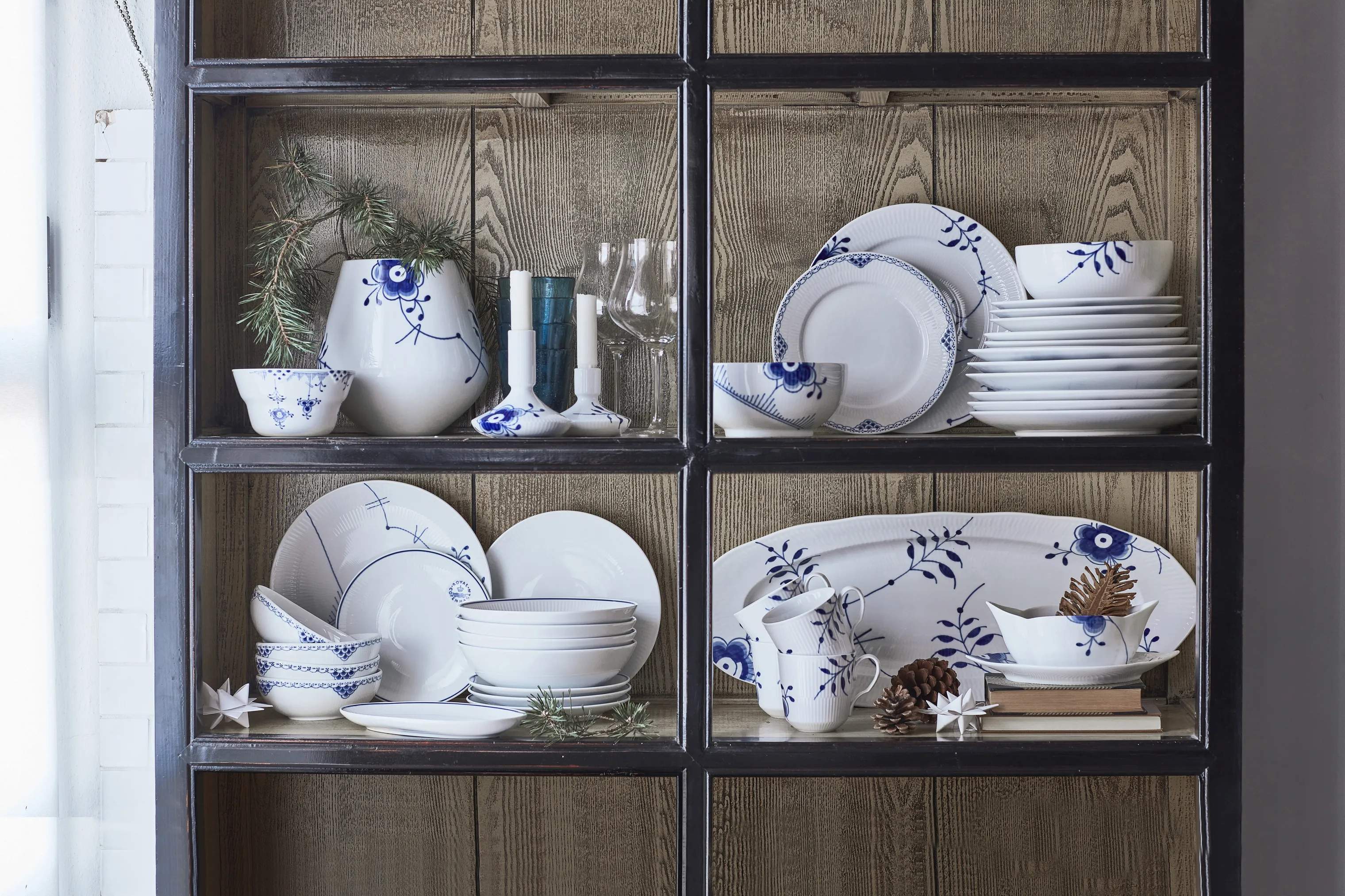 Royal Copenhagen Serveringsskåle Prinsesse Skål - 2 stk. i Hvid/blå, 3